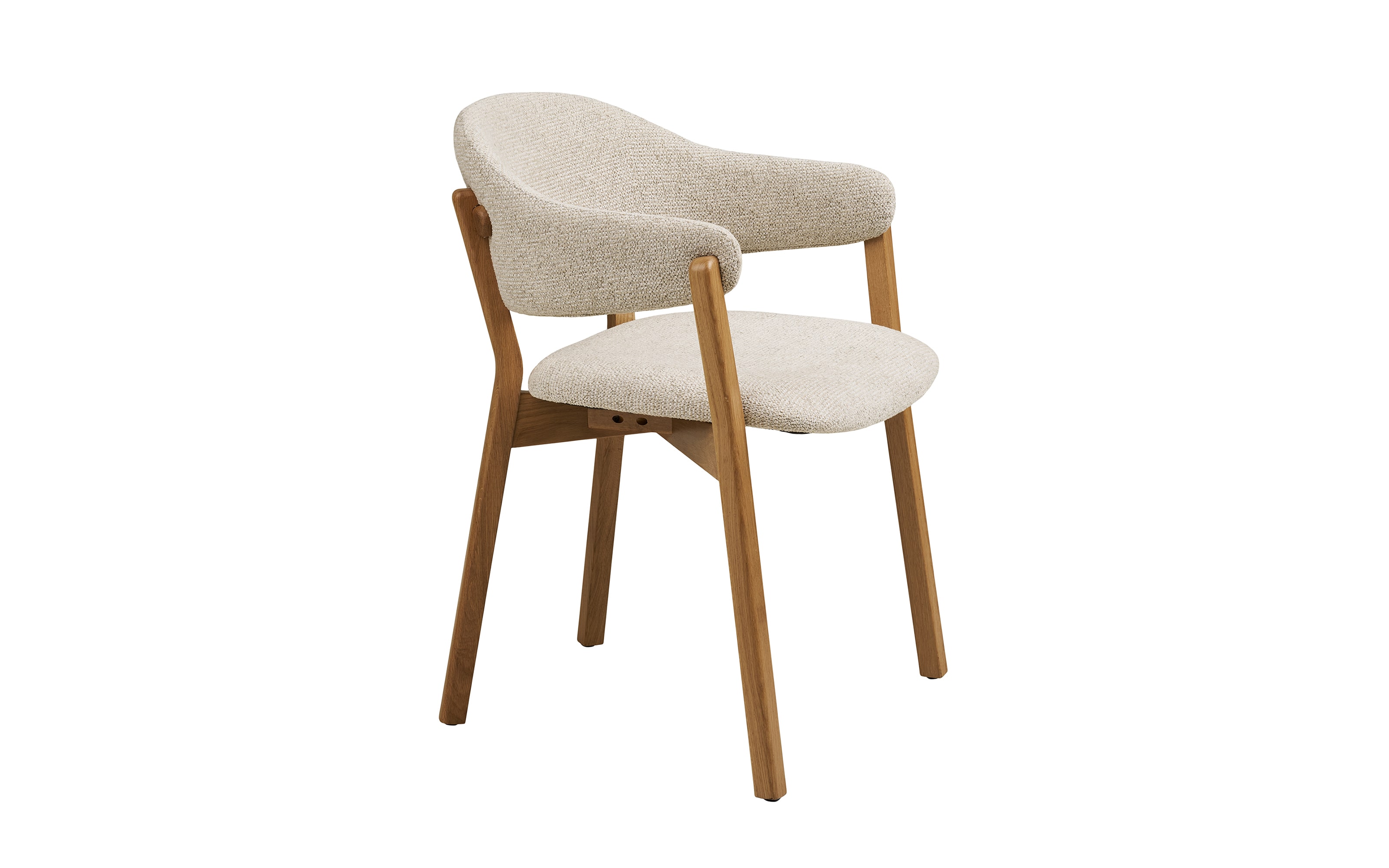 Stuhl Dunkirk, Eiche/beige