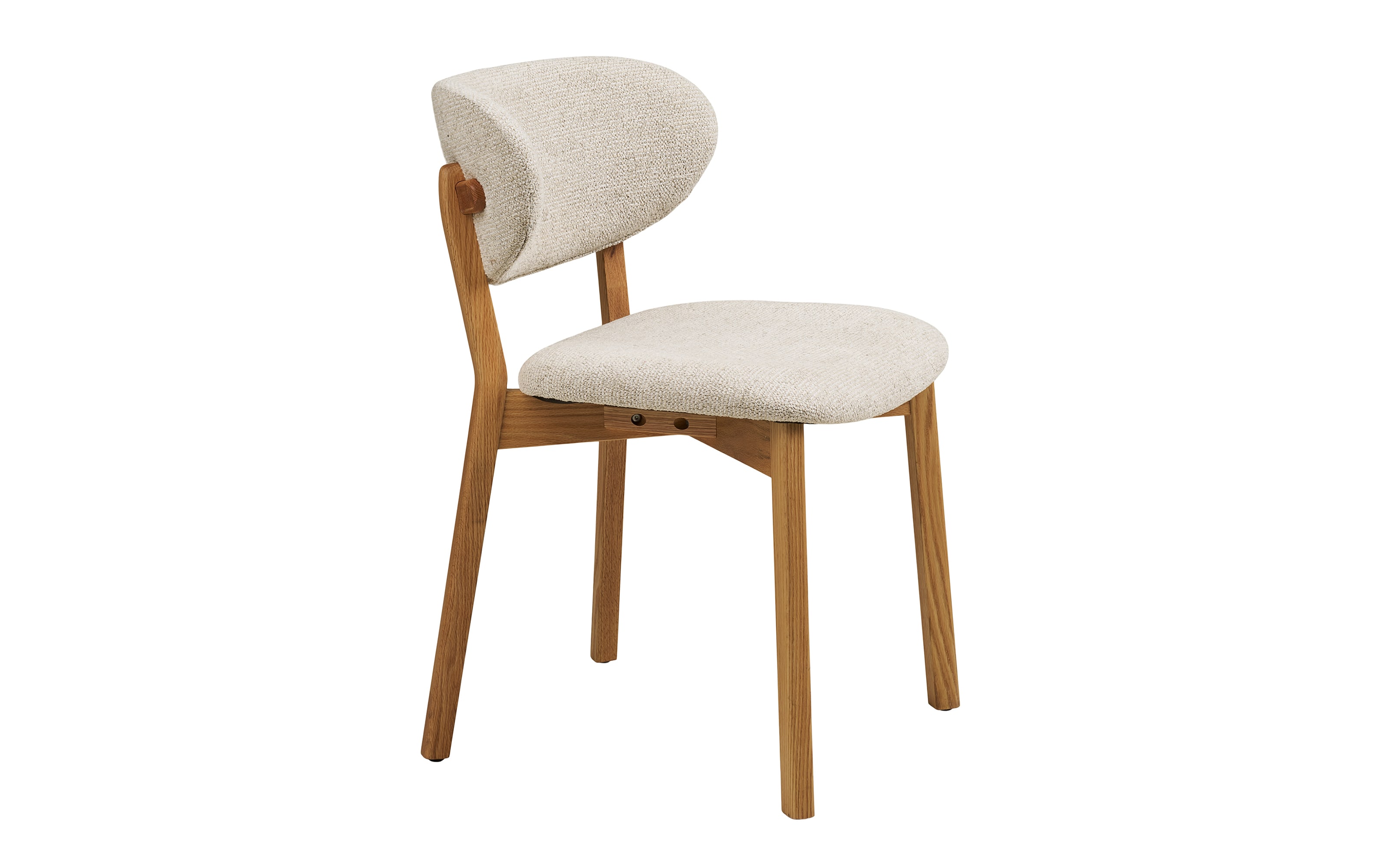 Stuhl Dunkirk, Eiche/beige