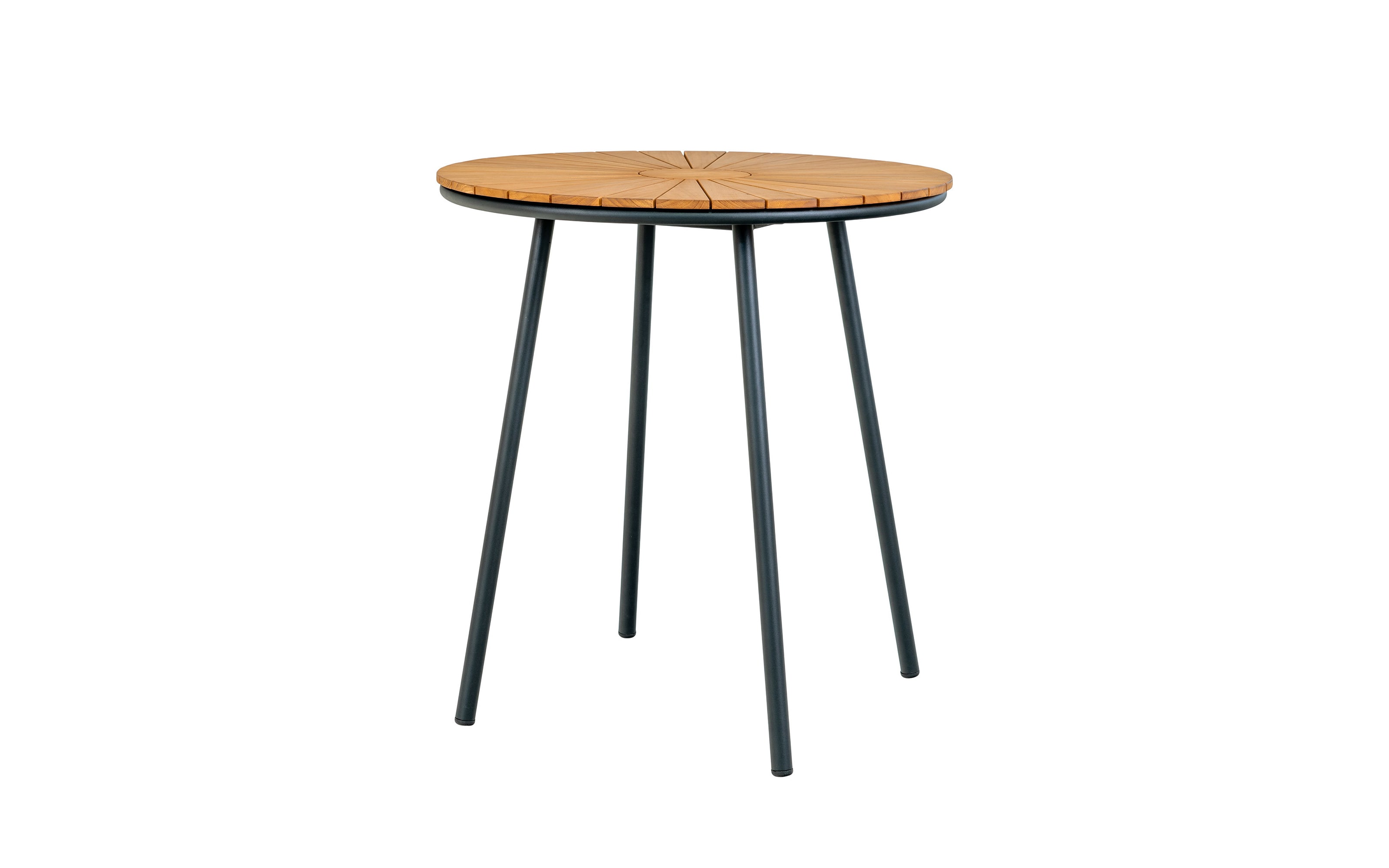 Bistrotisch Cleveland, Teakholz/schwarz