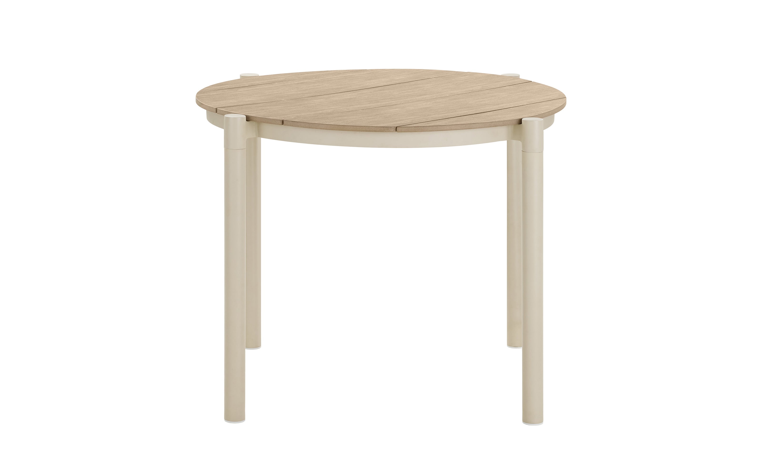 Esstisch Abela, sandfarbig/Holz-Nachbildung