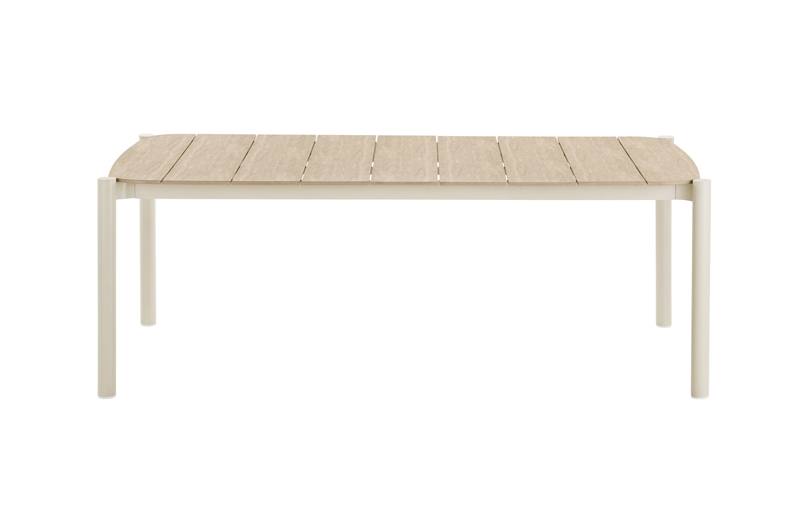 Esstisch Abela, sandfarbig/Holz-Nachbildung