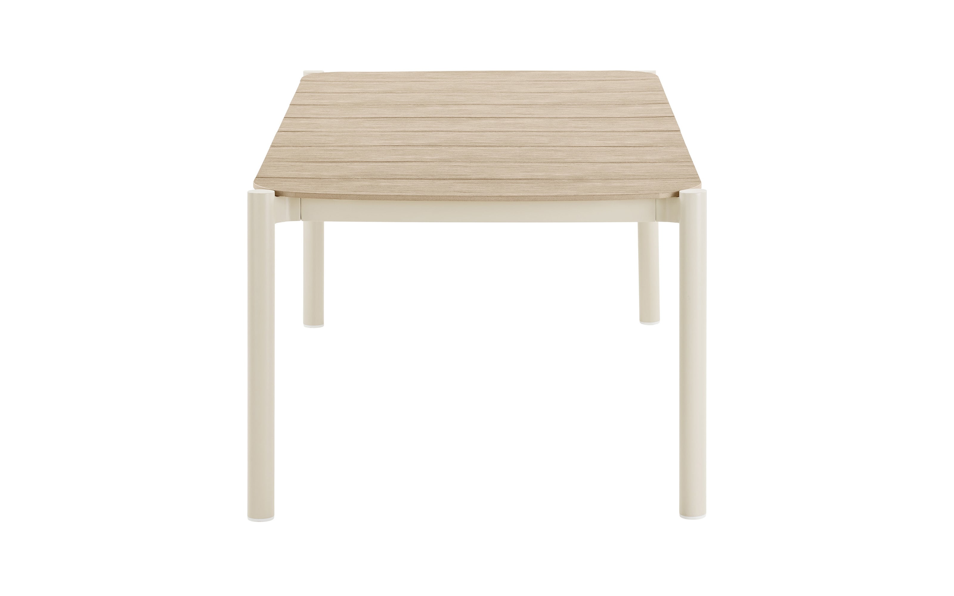 Esstisch Abela, sandfarbig/Holz-Nachbildung