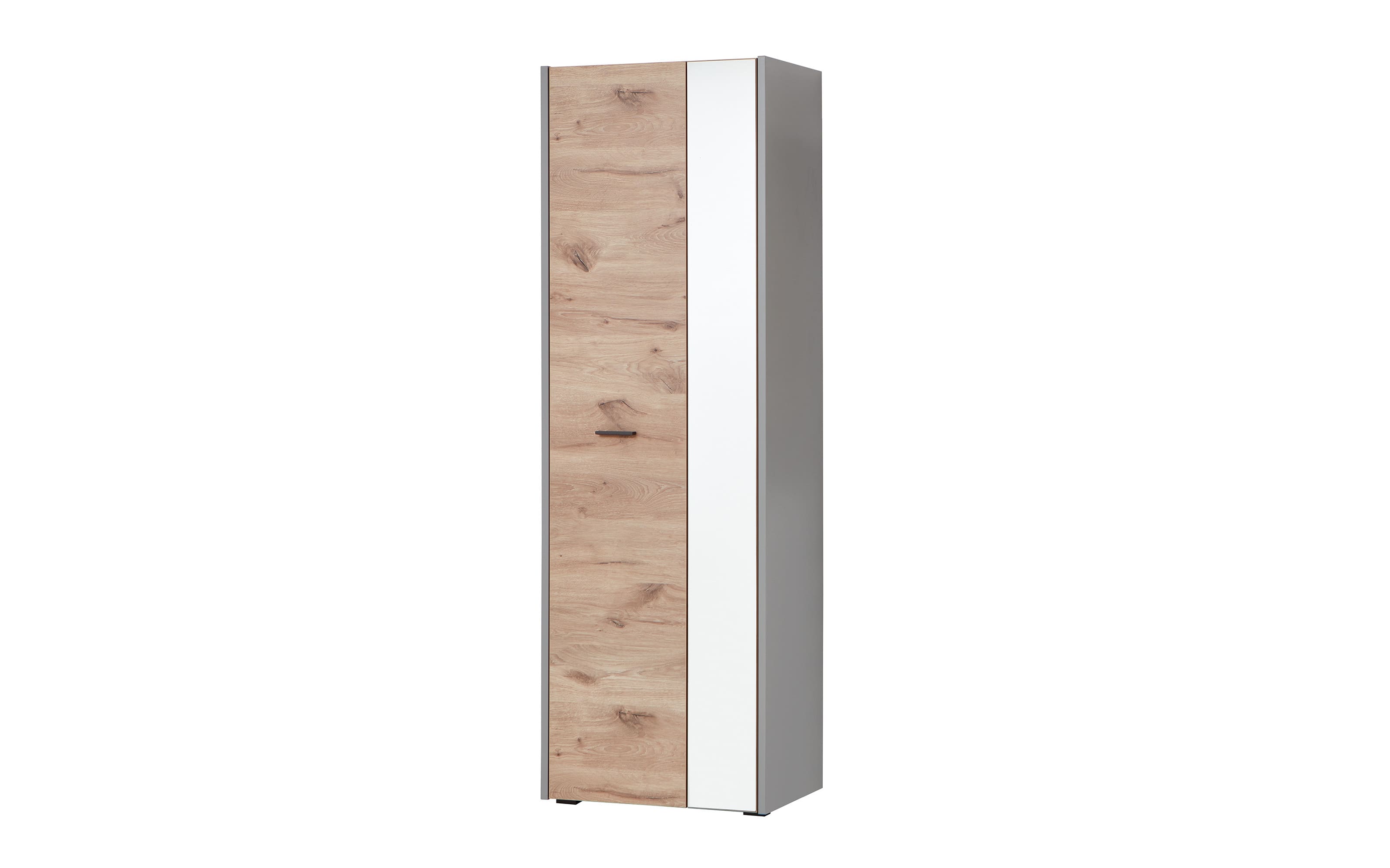 Garderobenschrank Serata, Eiche-Nachbildung/hellgrau