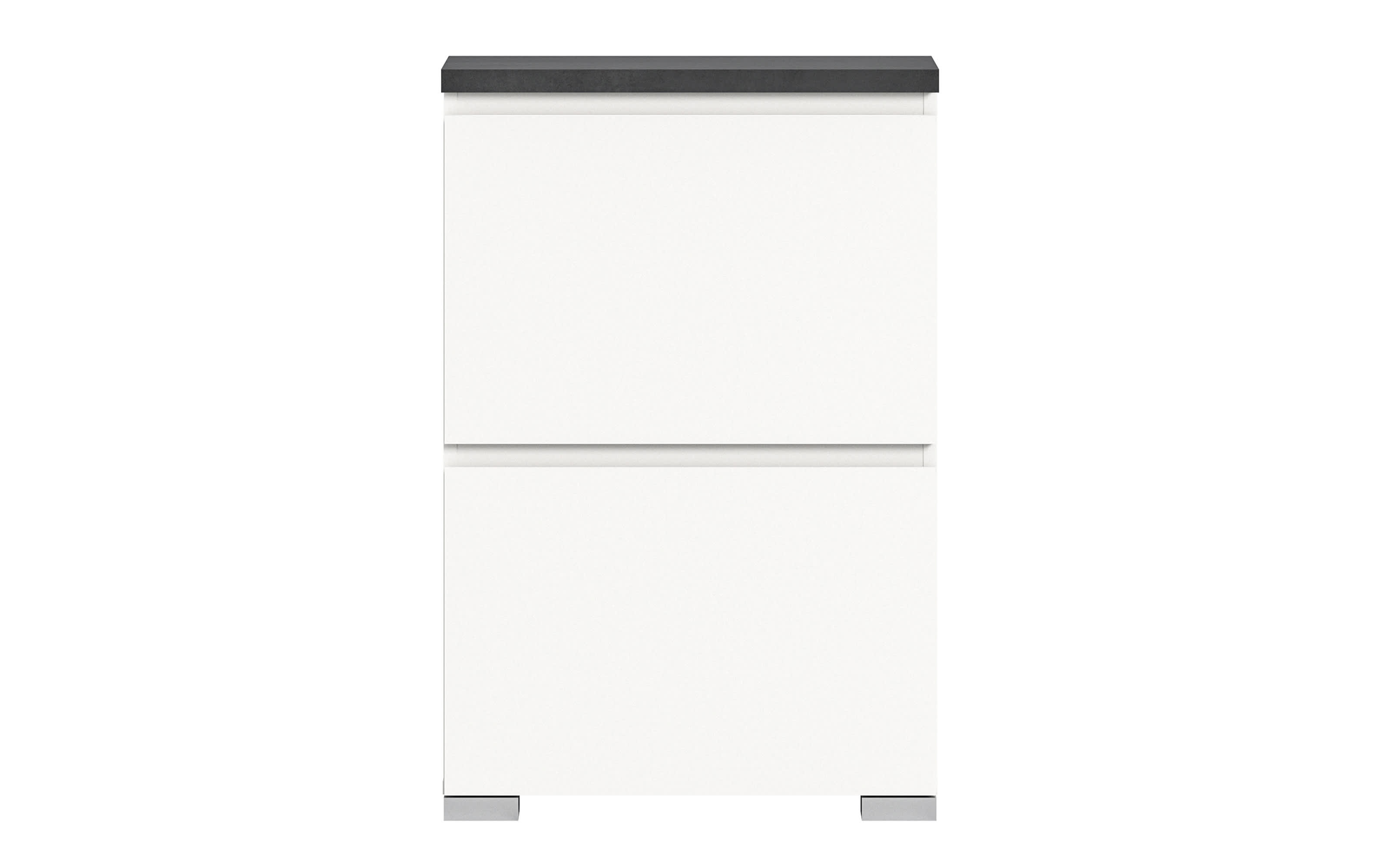 Schuhschrank Shoelove, grau/weiß, 60 cm