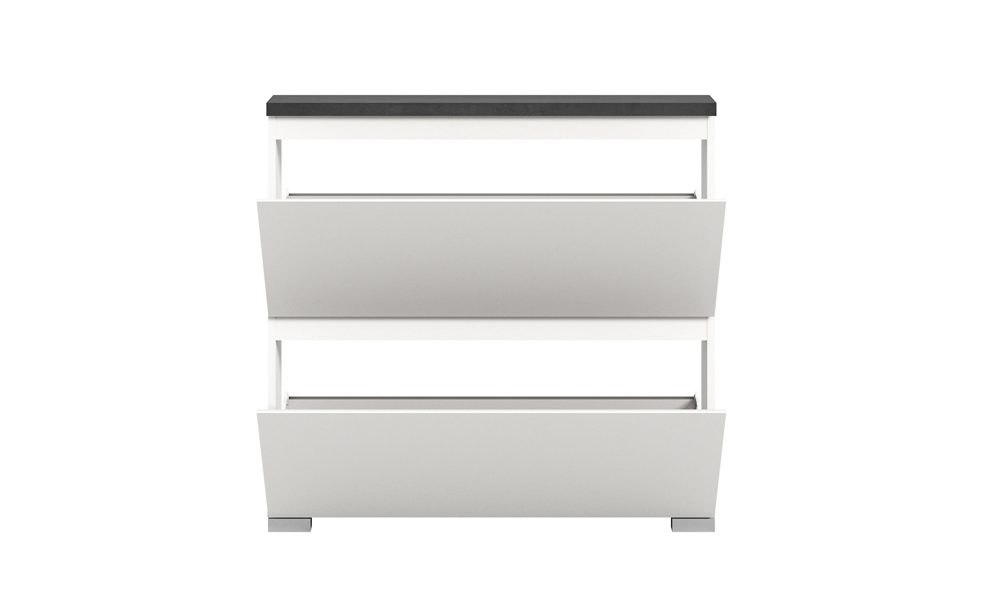 Schuhschrank Shoelove, grau/weiß, 95 cm