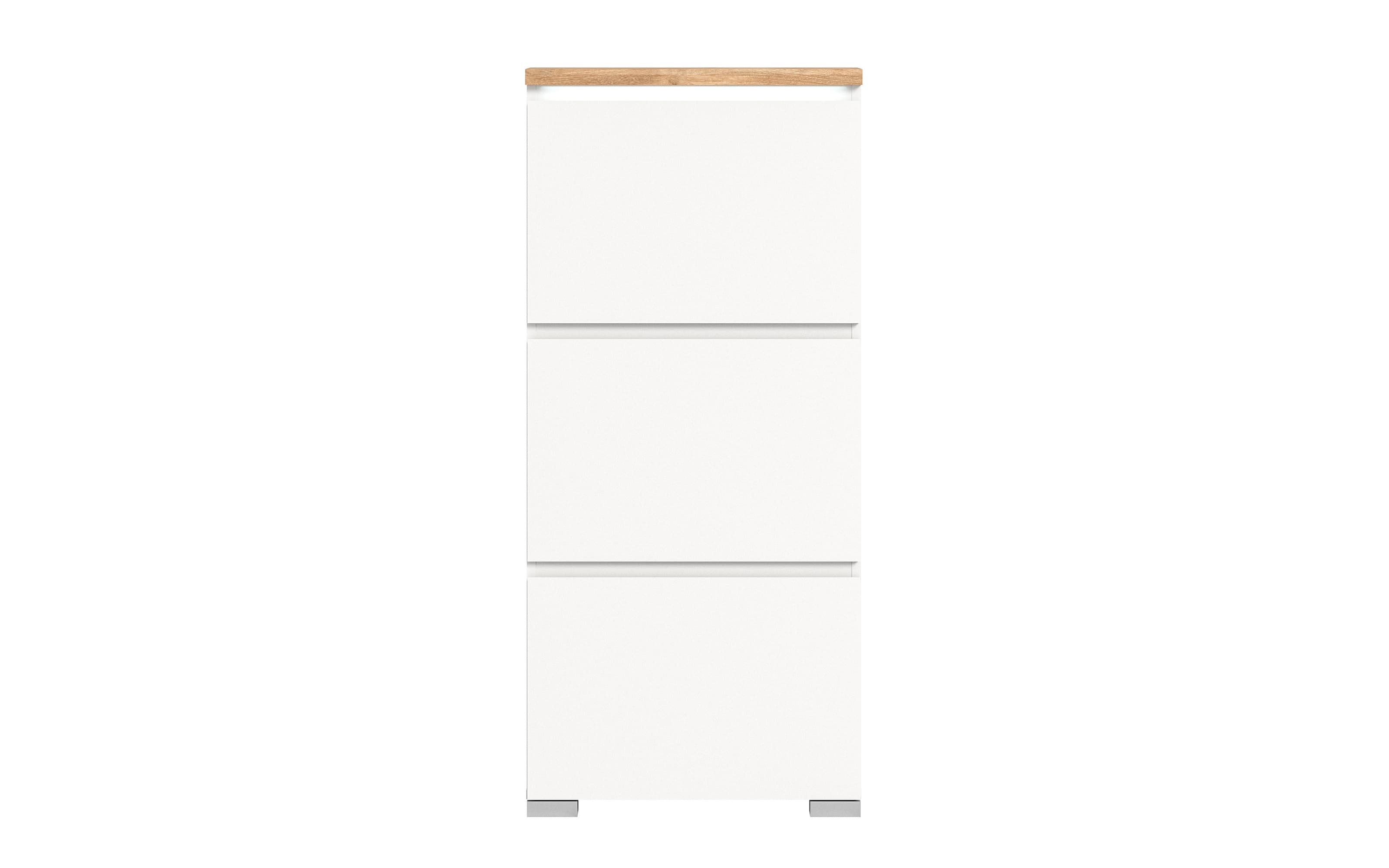 Schuhschrank Shoelove, Eiche-Nachbildung/weiß, 133 cm
