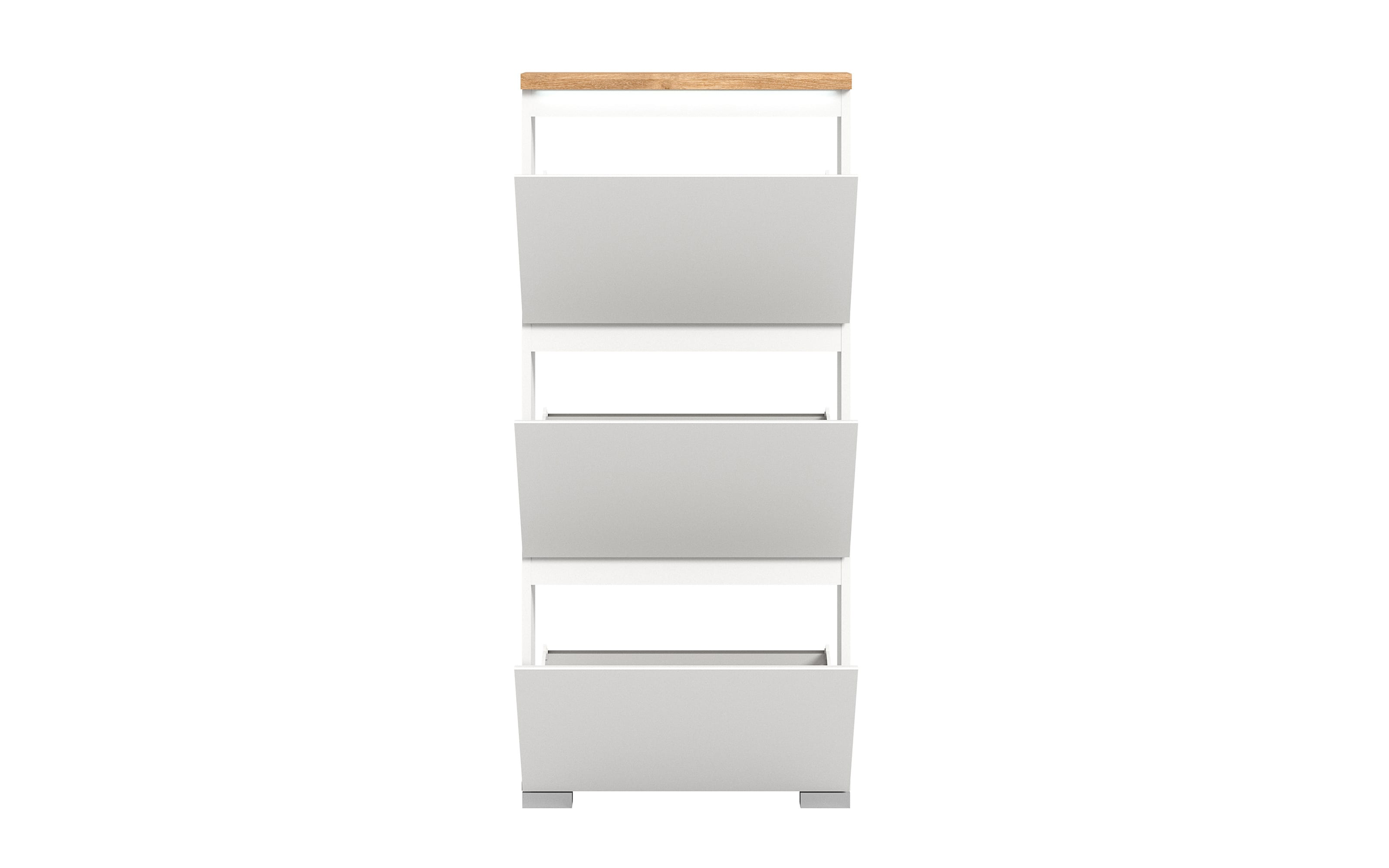 Schuhschrank Shoelove, Eiche-Nachbildung/weiß, 133 cm