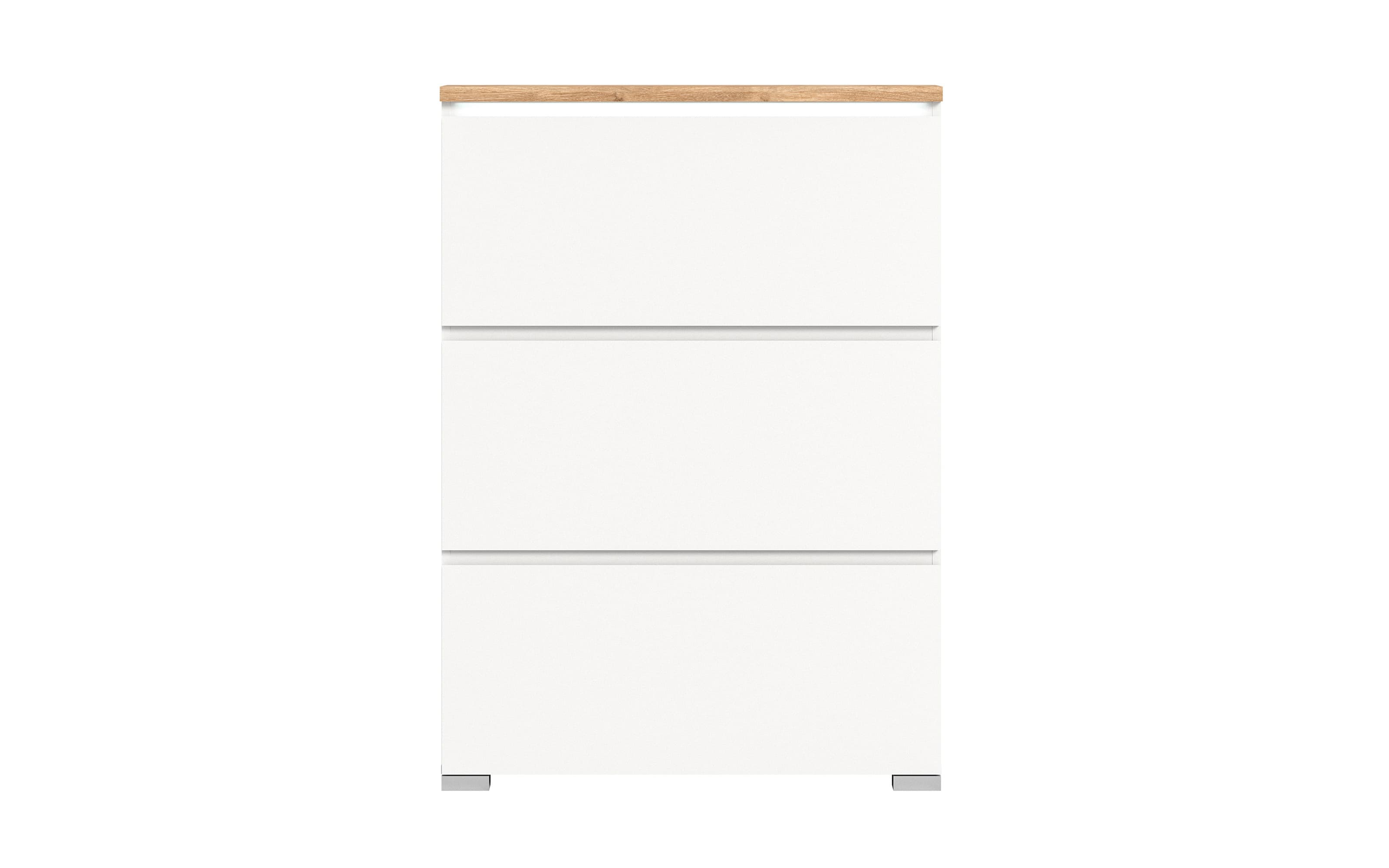 Schuhschrank Shoelove, Eiche-Nachbildung/weiß, 130 cm