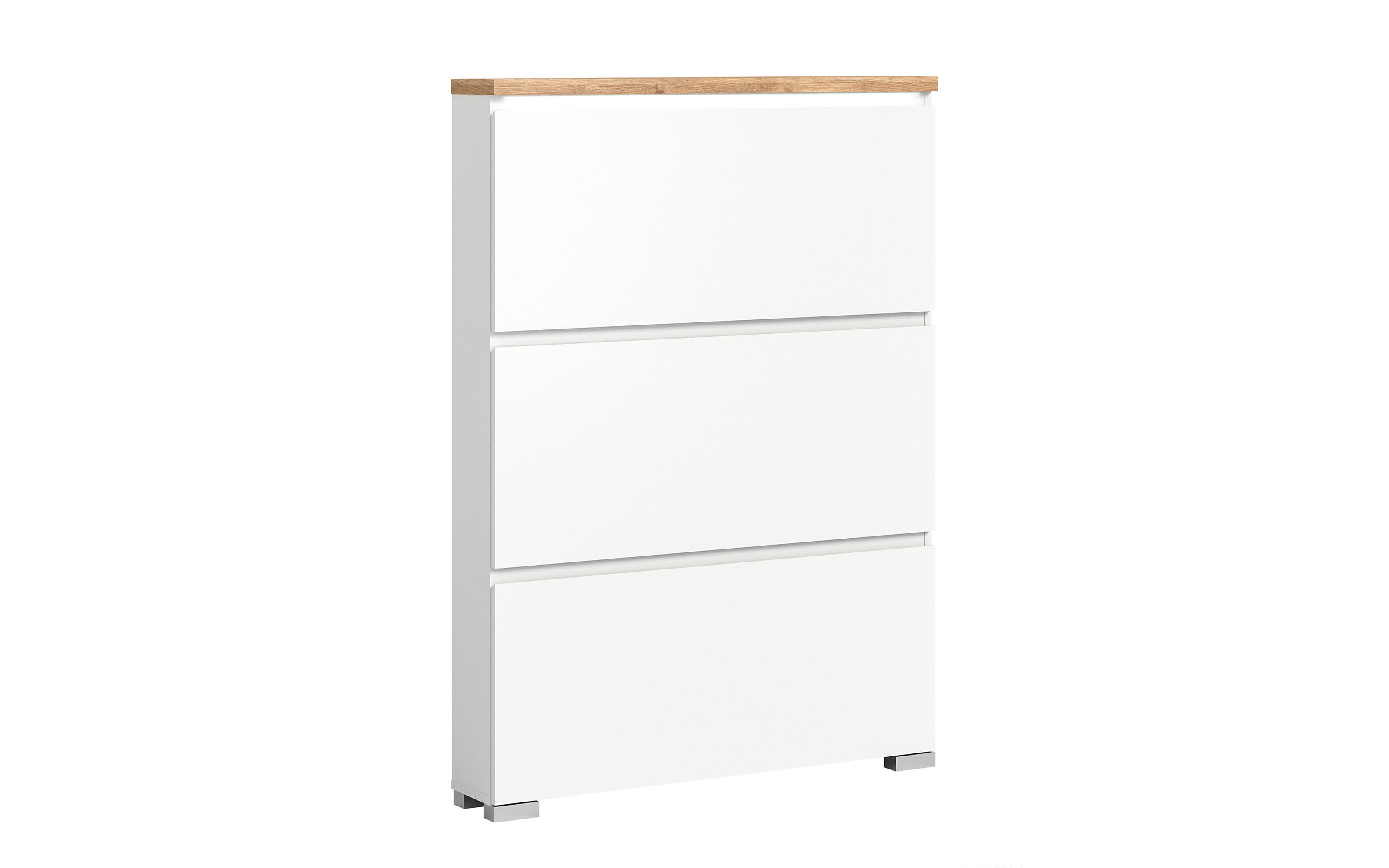Schuhschrank Shoelove, Eiche-Nachbildung/weiß, 130 cm