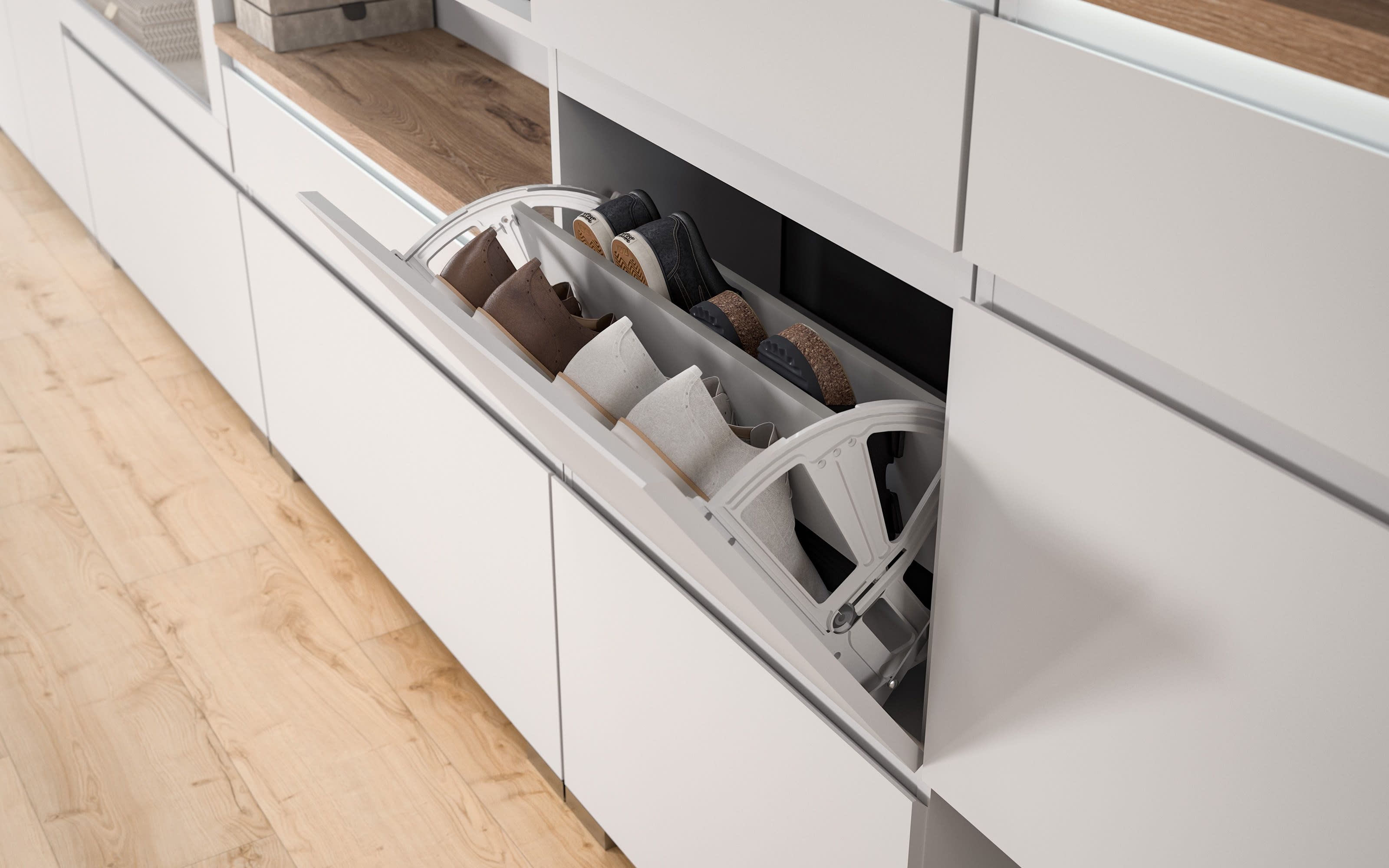 Schuhschrank Shoelove, weiß, 95 x 130 cm