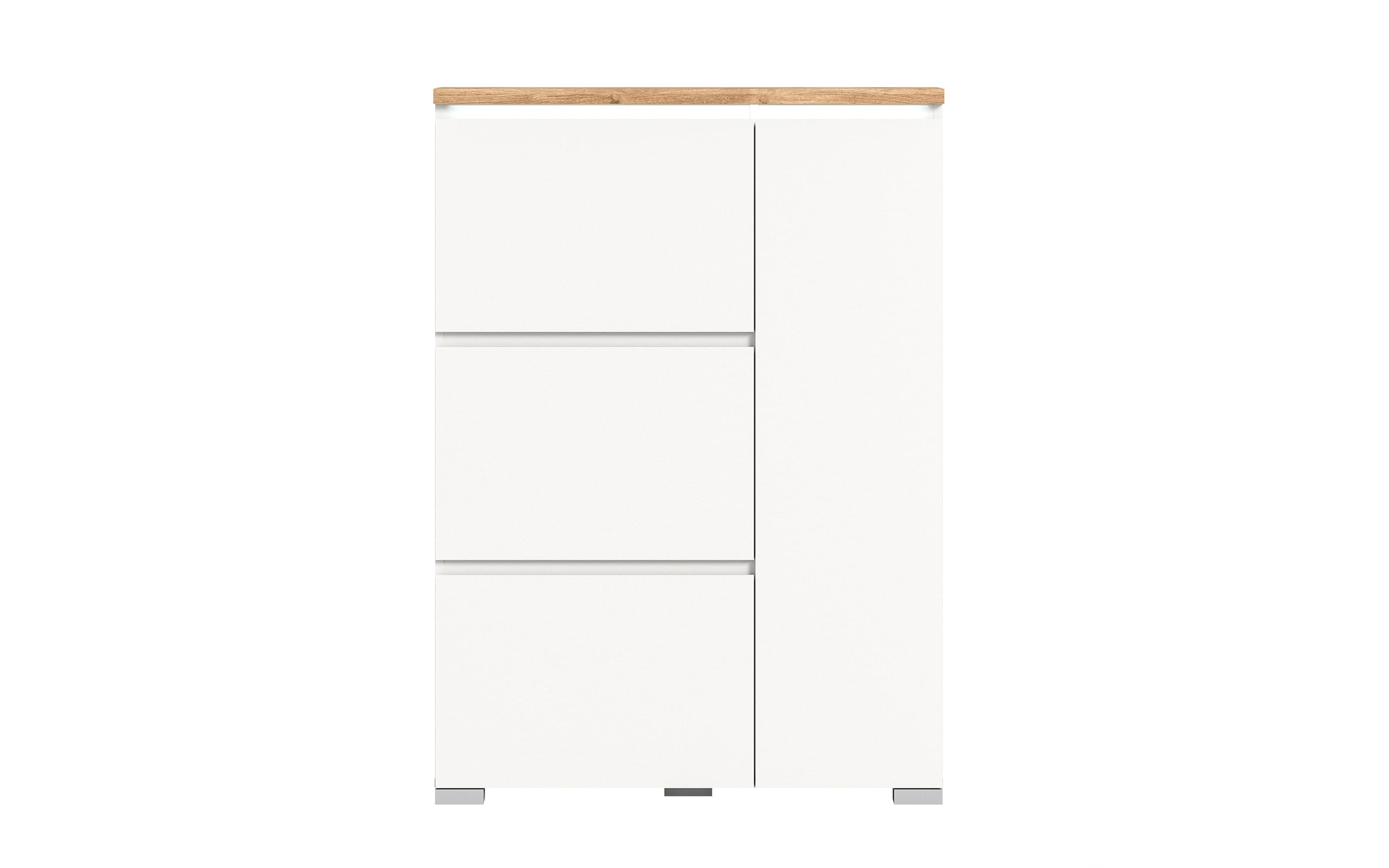 Schuhschrank Shoelove, Eiche-Nachbildung/weiß, 95 x 130 cm