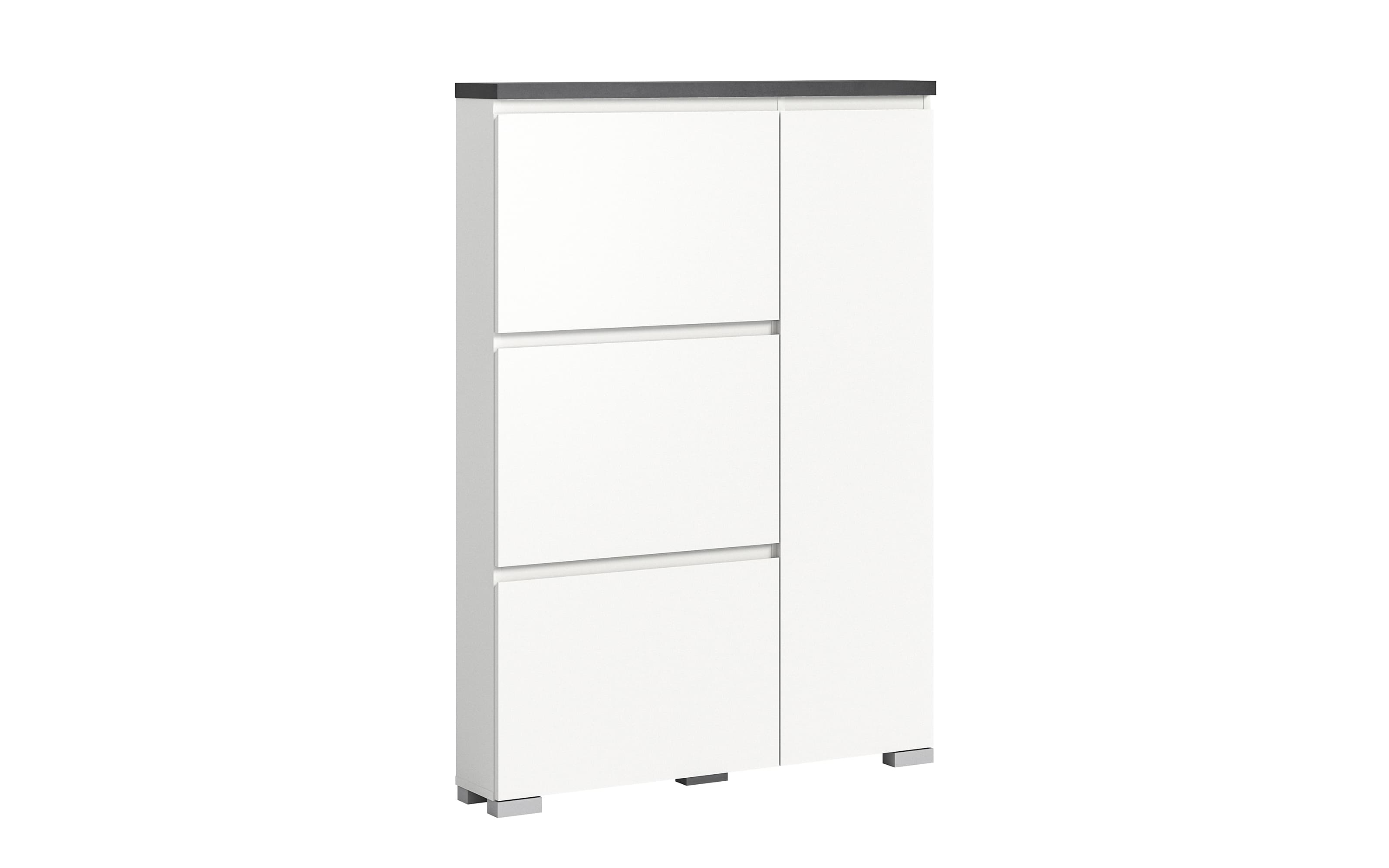 Schuhschrank Shoelove, grau/weiß, 95 x 130 cm