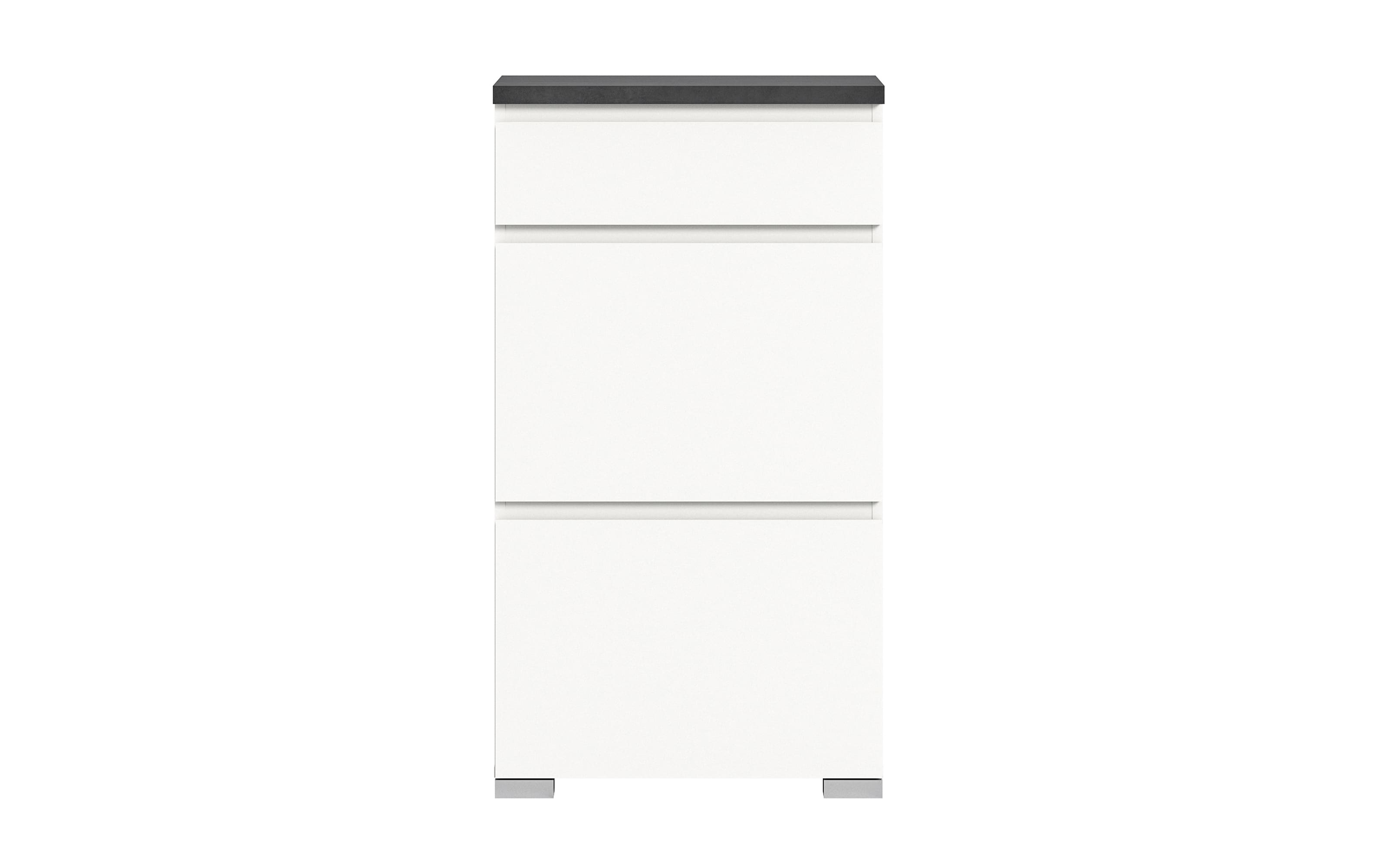 Schuhschrank Shoelove, grau/weiß, 60 cm