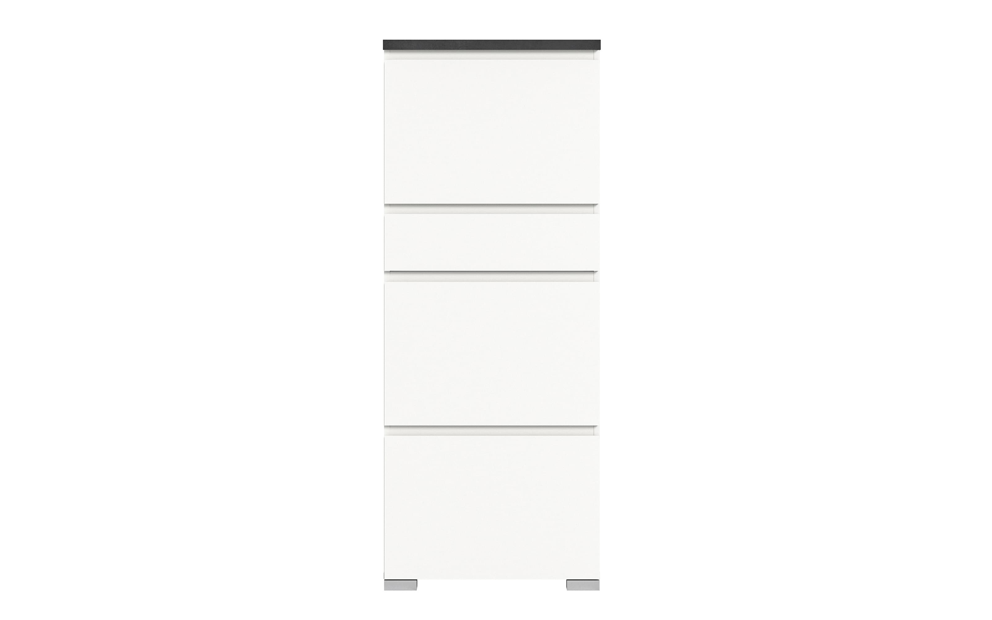 Schuhschrank Shoelove, grau/weiß, 151 cm