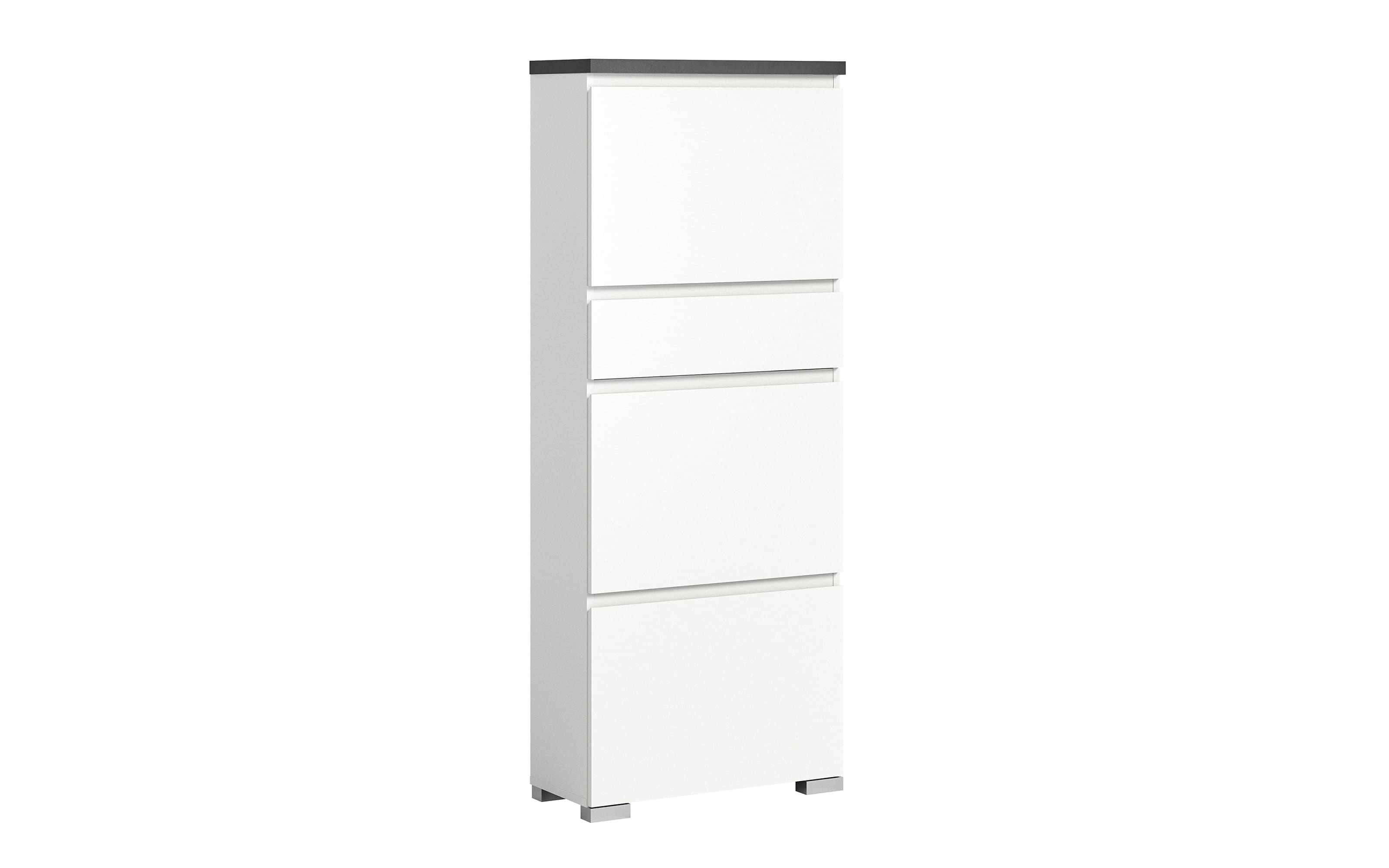 Schuhschrank Shoelove, grau/weiß, 151 cm