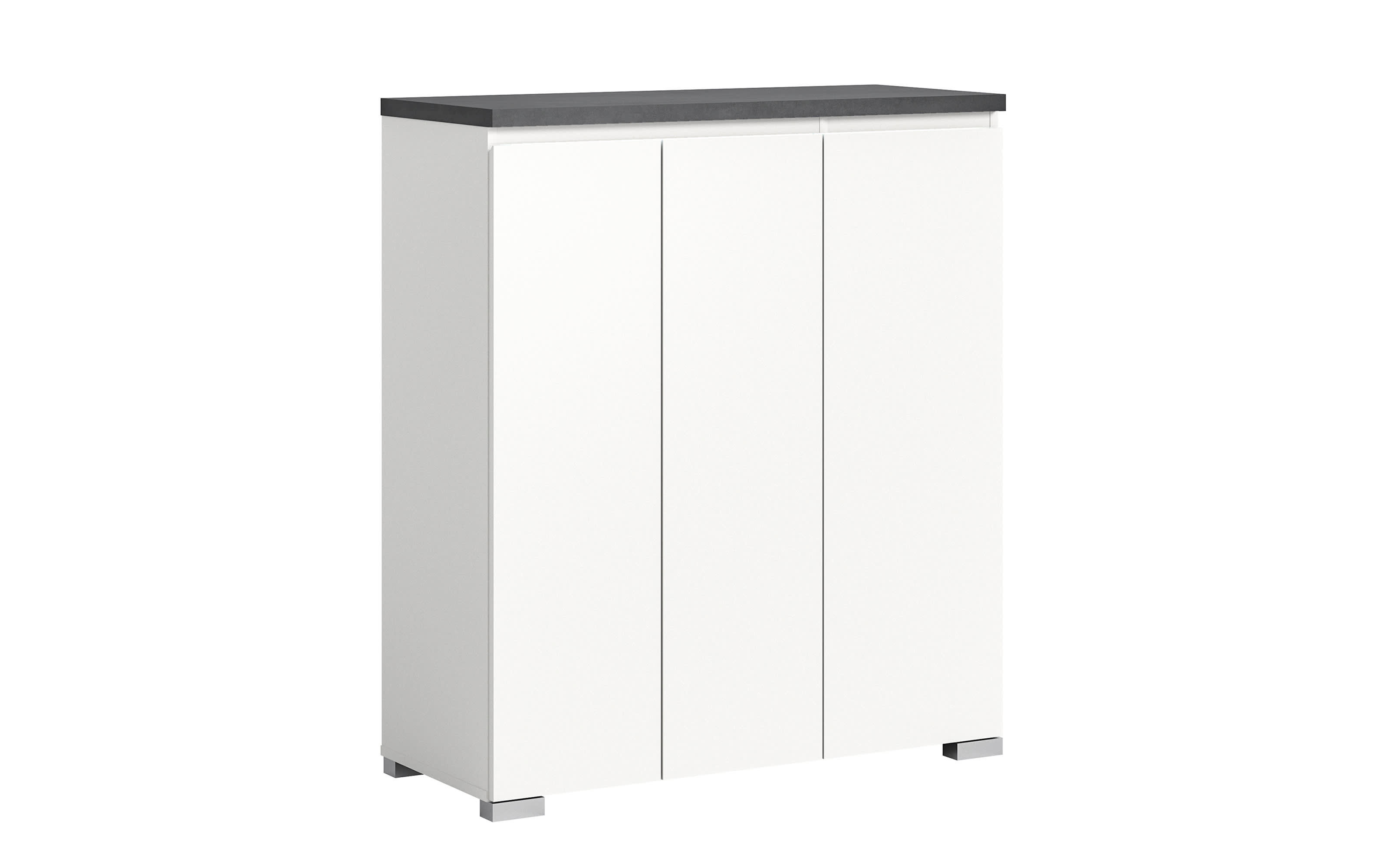 Schuhschrank Shoelove, grau/weiß, 95 x 109 cm 