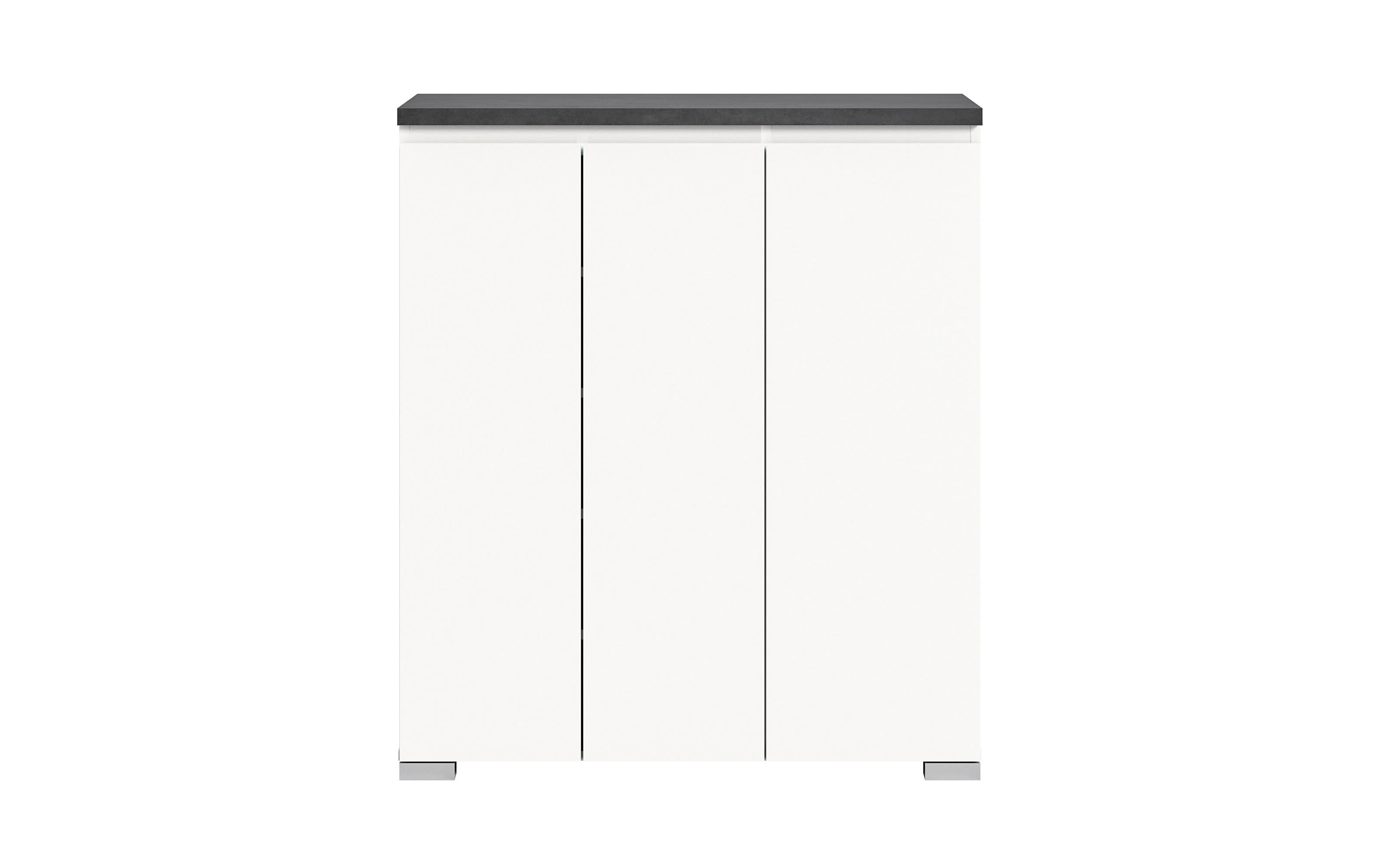 Schuhschrank Shoelove, grau/weiß, 95 x 109 cm 
