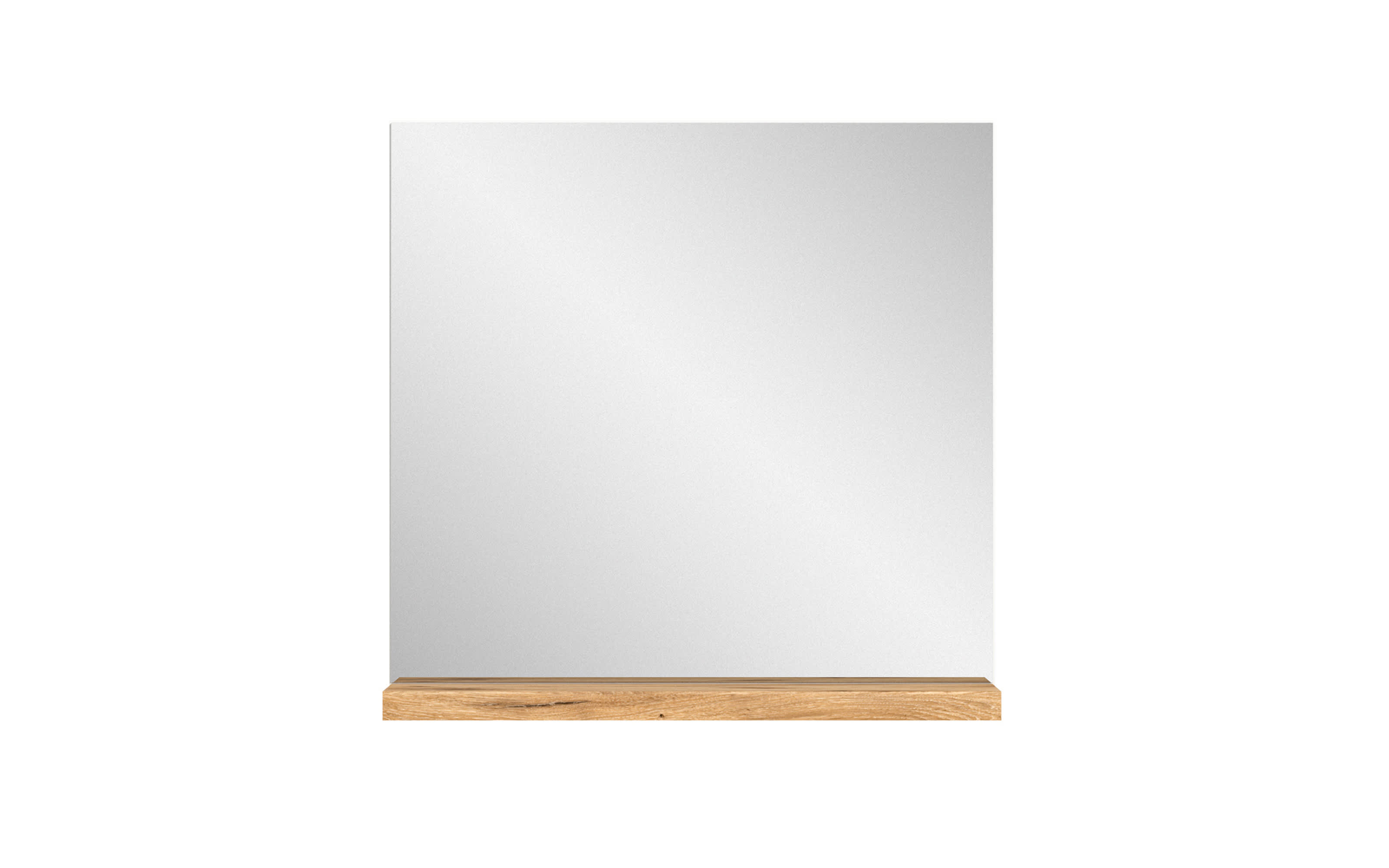 Wandspiegel Shoelove, Eiche-Nachbildung/weiß, 60 x 59 cm