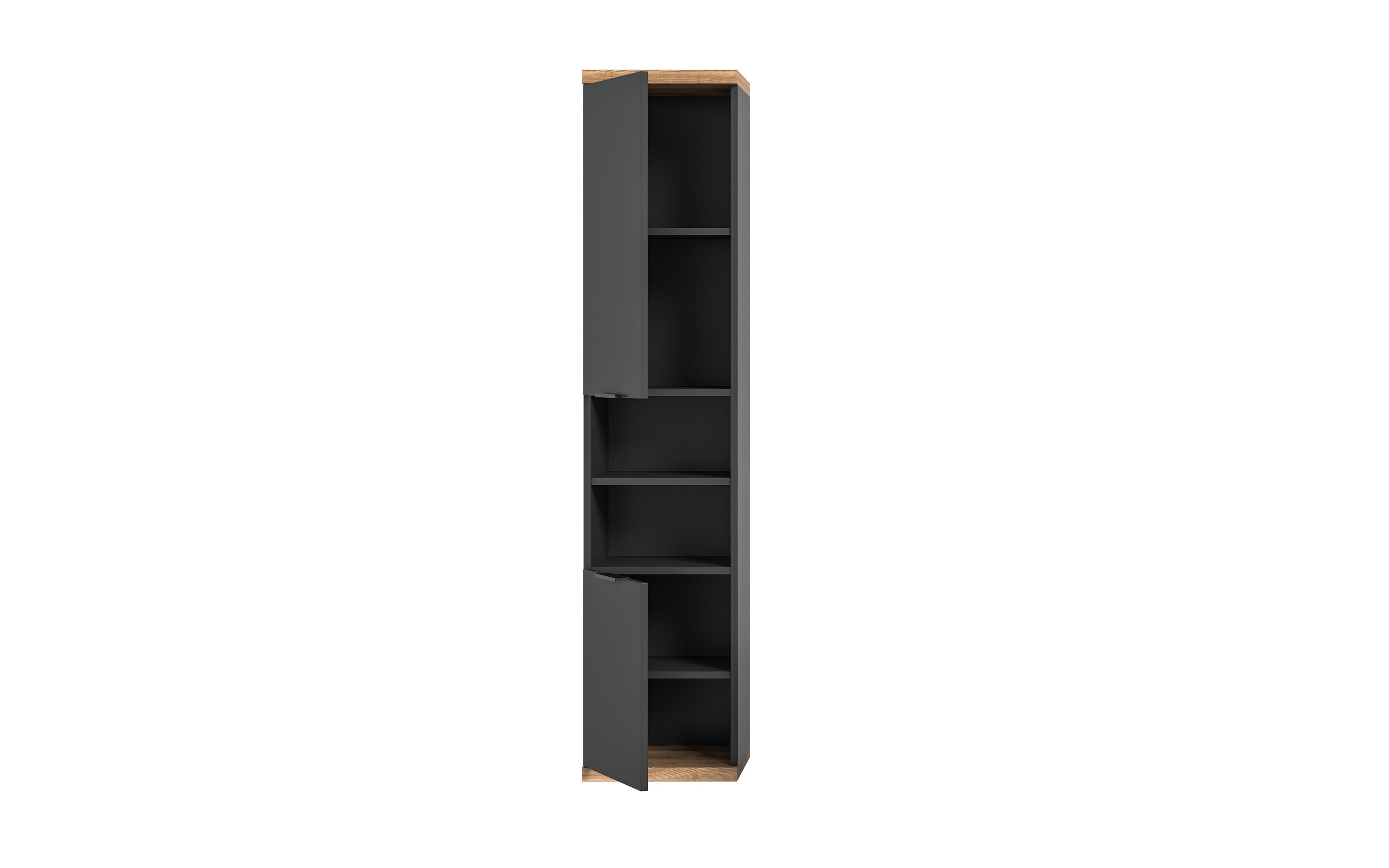 Hängeschrank Nuaro, anthrazit/Eiche-Nachbildung