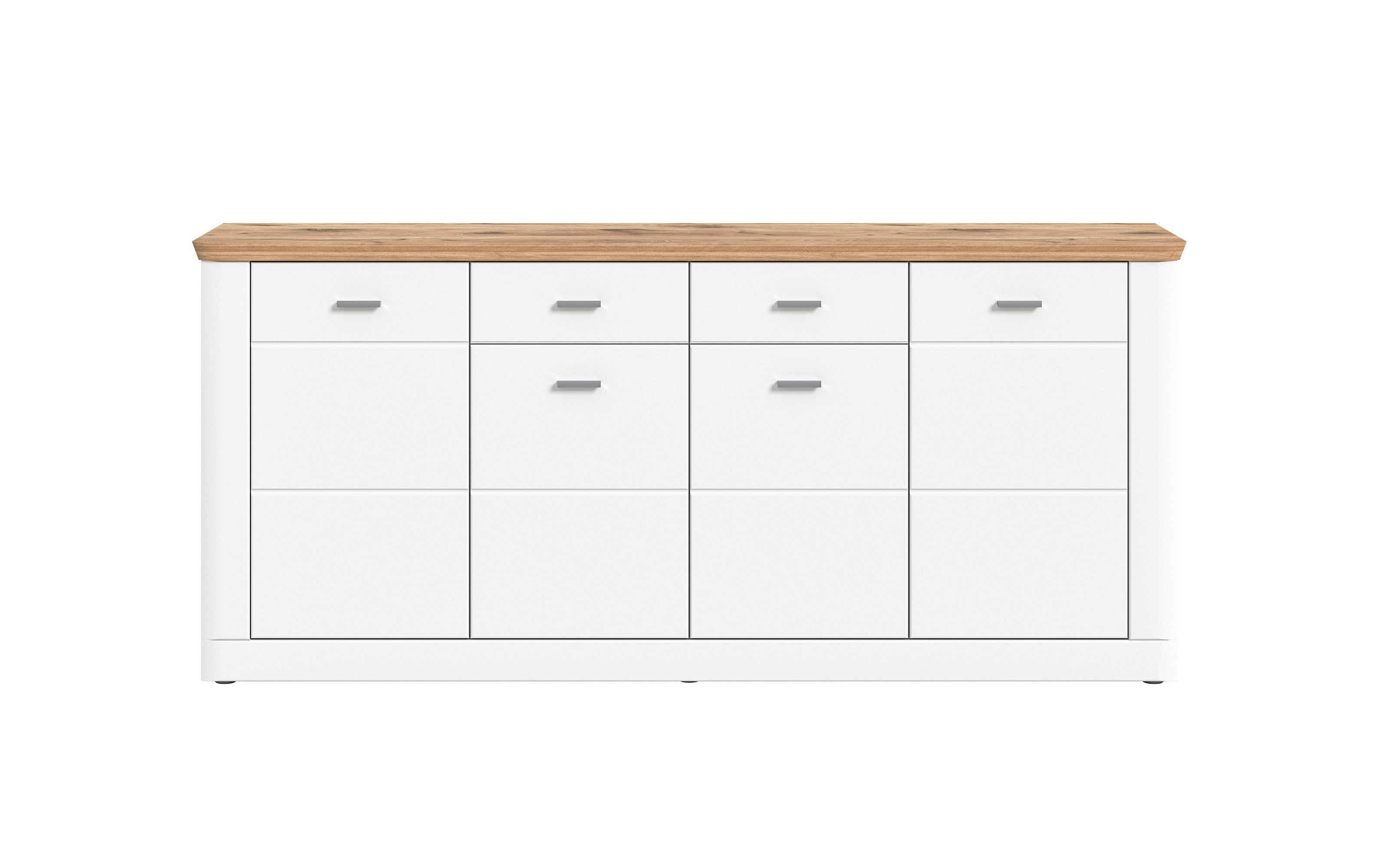 Sideboard  Modern Times, weiß/Eiche-Nachbildung