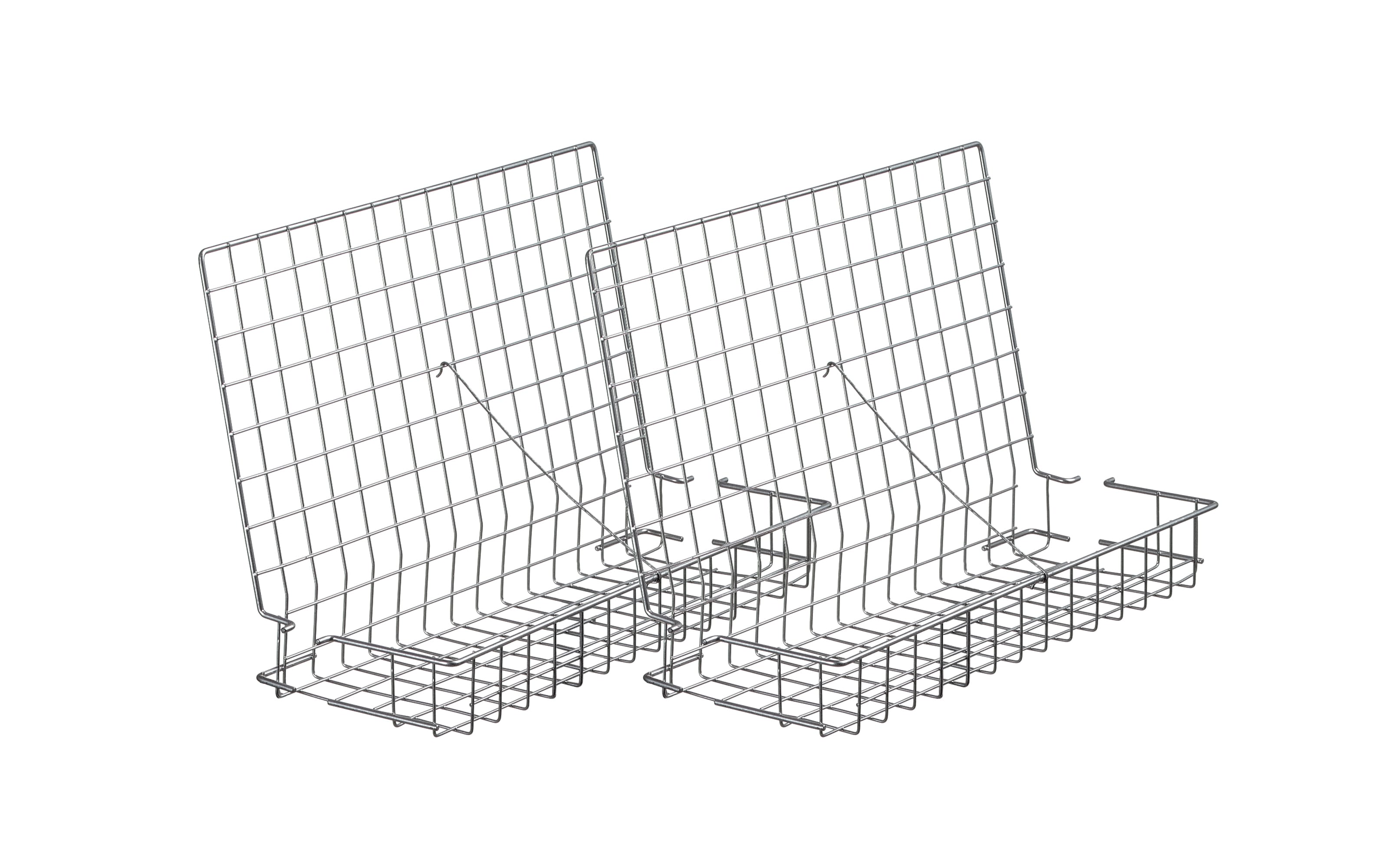 2er Set Zusatzschuhrost für Jutzler-Schränke, chromfarben, Breite 21 cm