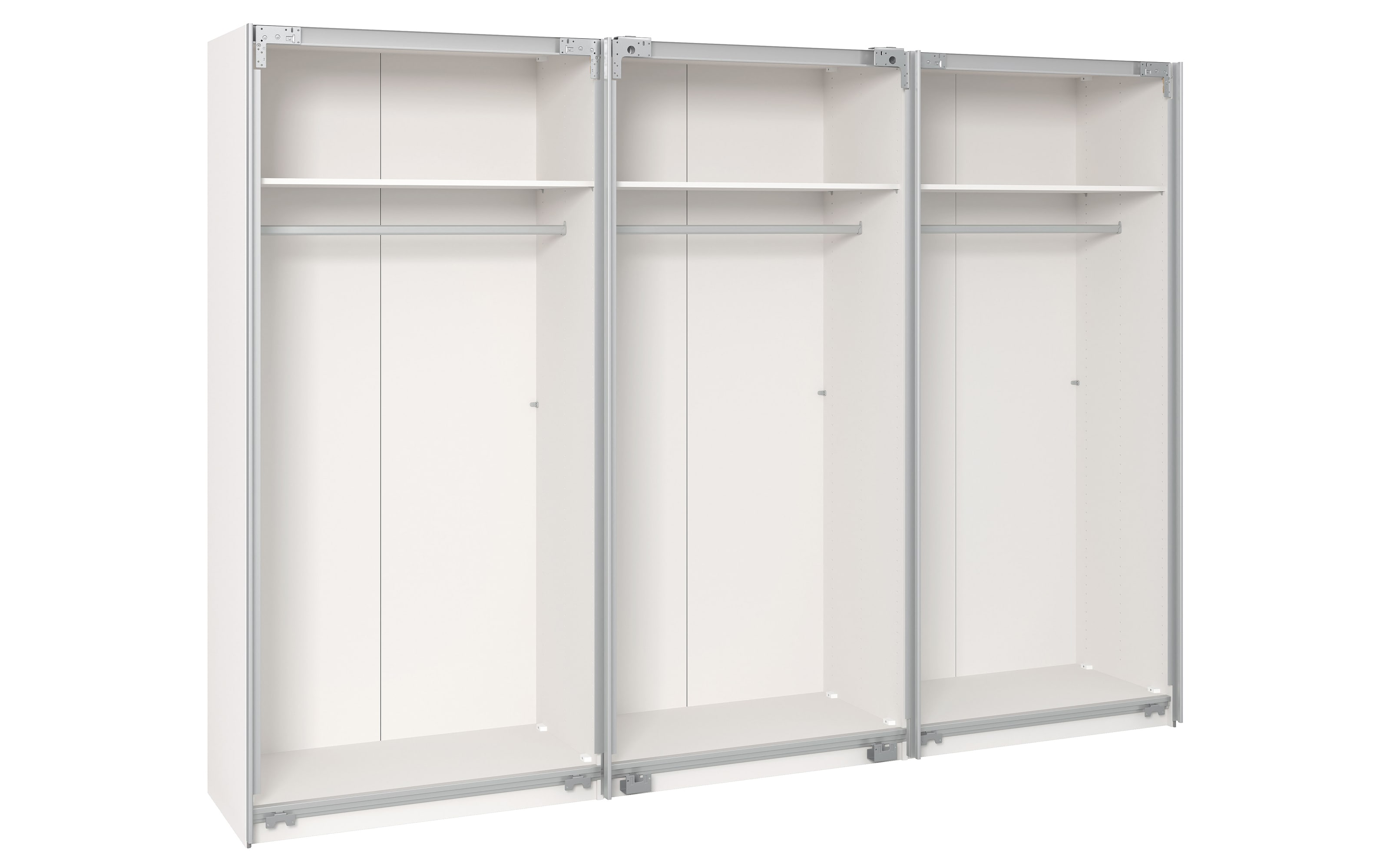 Schwebetürenschrank Top Slideline, premiumweiß,  303 x 236 cm