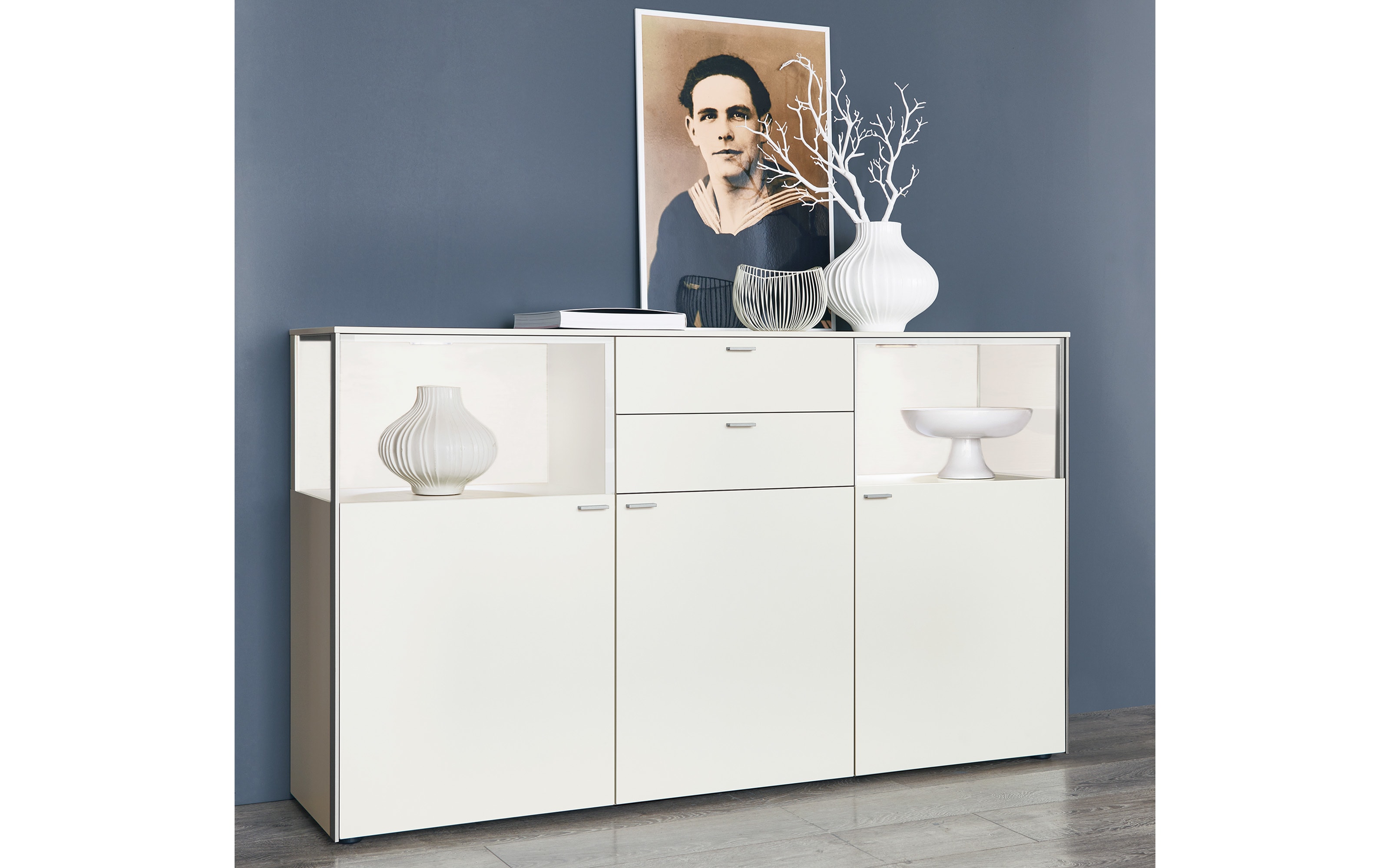 Sideboard Sentino in weiß matt