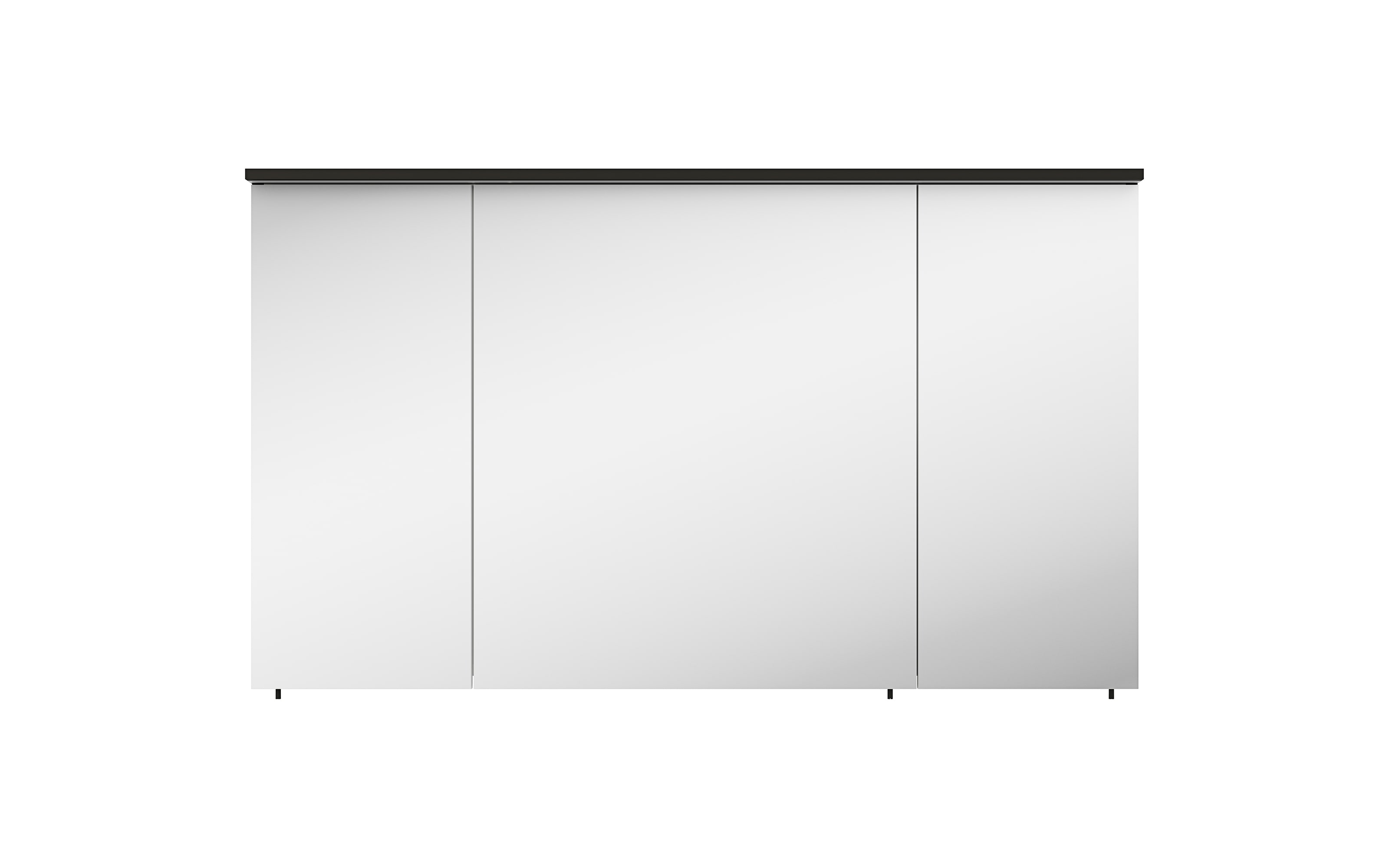 LED-Spiegelschrank Lutago, schwarz, 120 x 70 cm