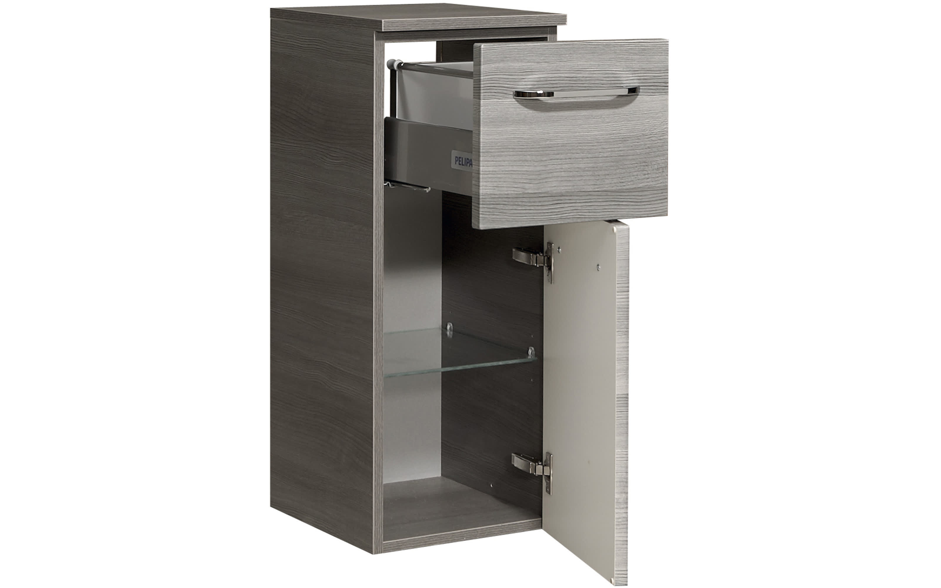 Highboard Bern in Graphit Struktur Nachbildung