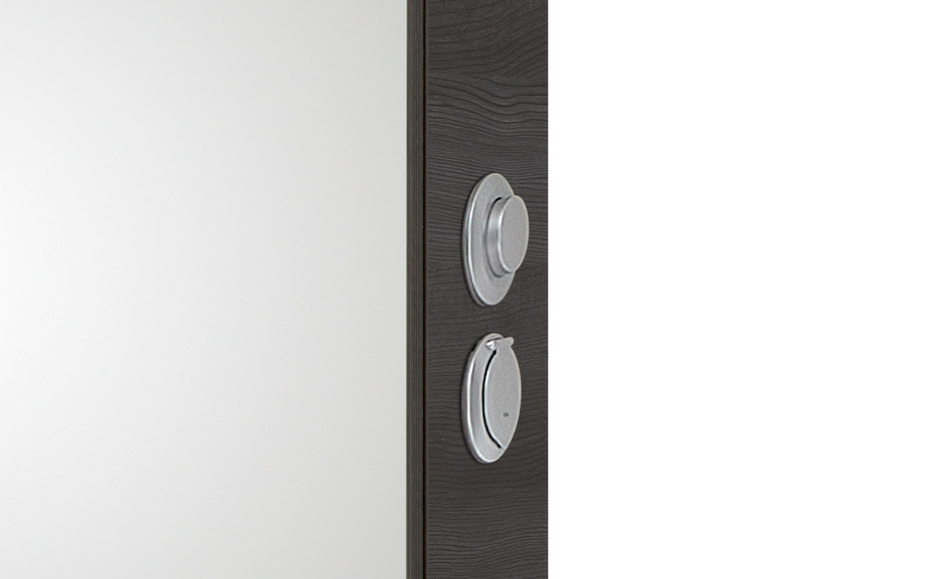 LED-Spiegelschrank Bern/Balto, anthrazit, inkl. Schalter/Steckdose