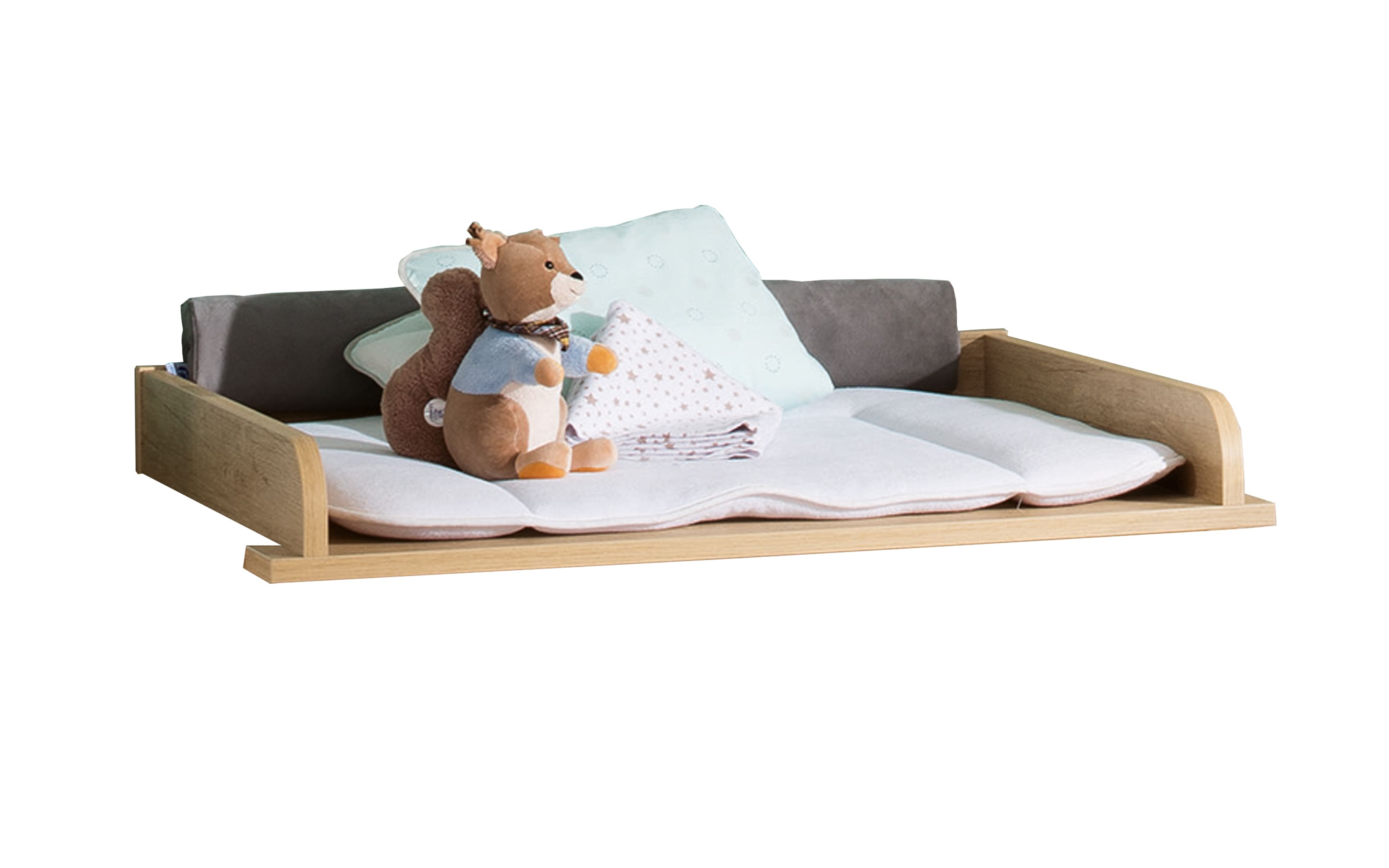 Babyzimmer Kira in kreideweiß/Eiche-Nebraska-Nachbildung