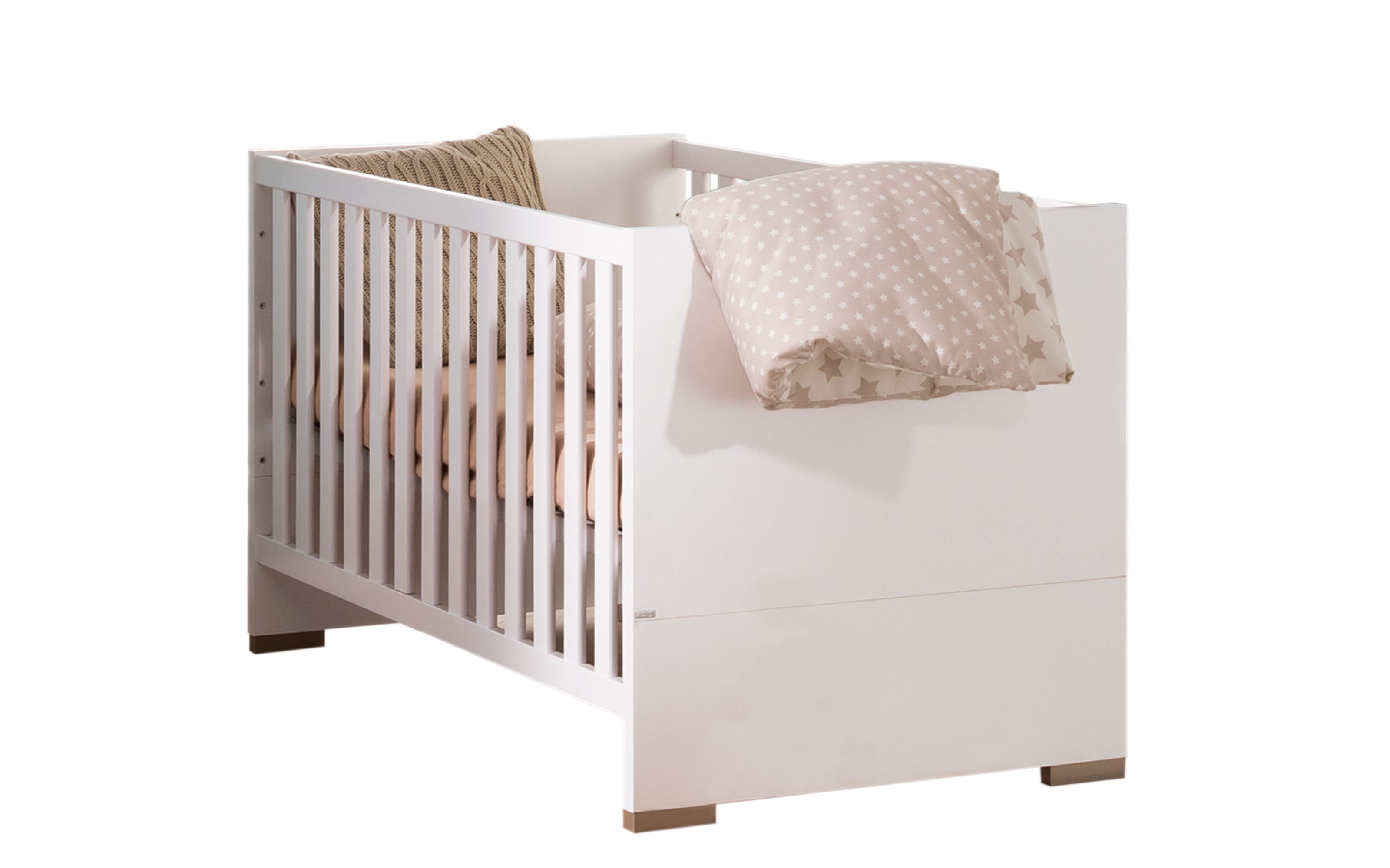 Babyzimmer Carlo, kreideweiß/Fichte-Vintage-Nachbildung