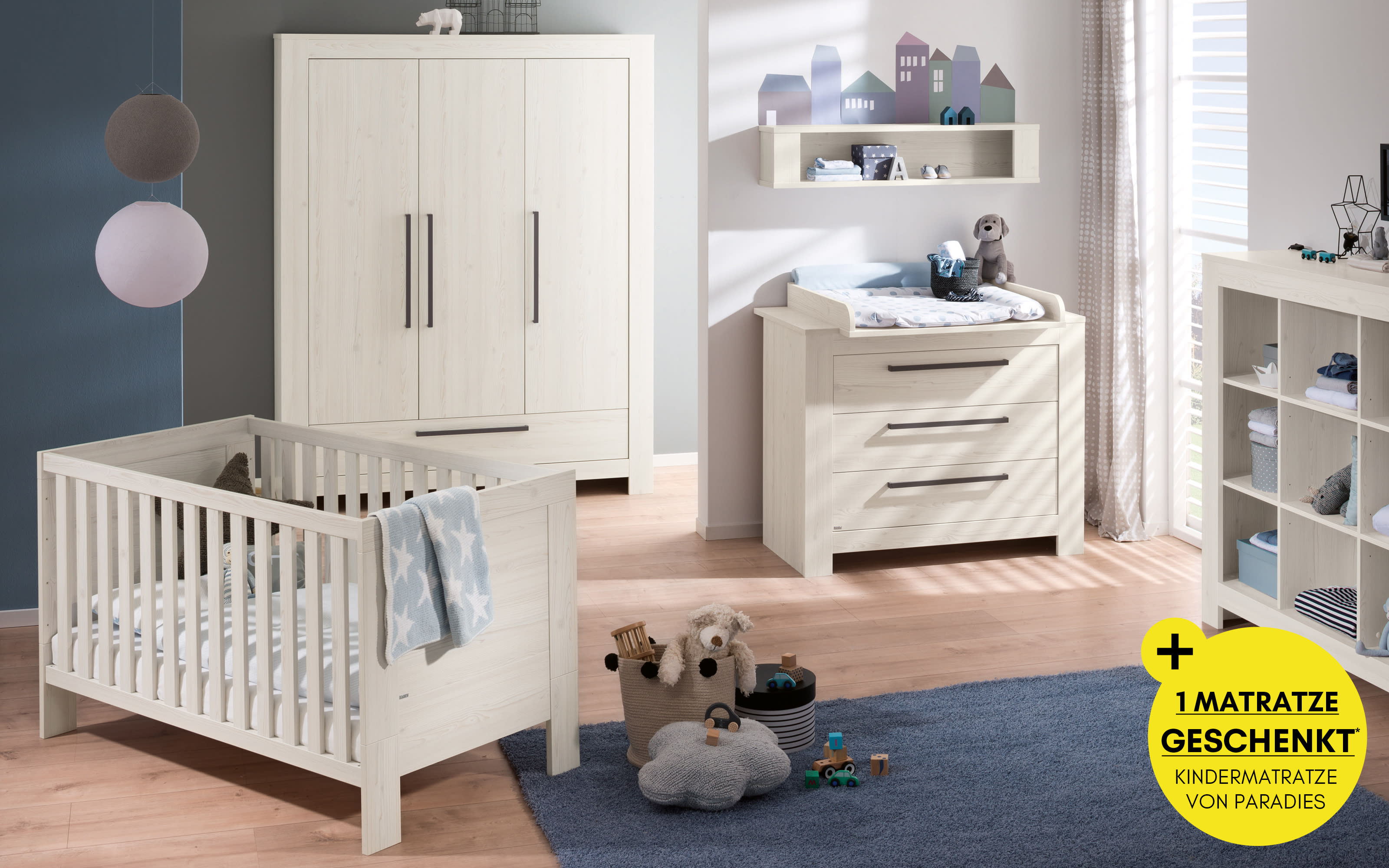 Babyzimmer Laslo in Nordic Wood-Nachbildung