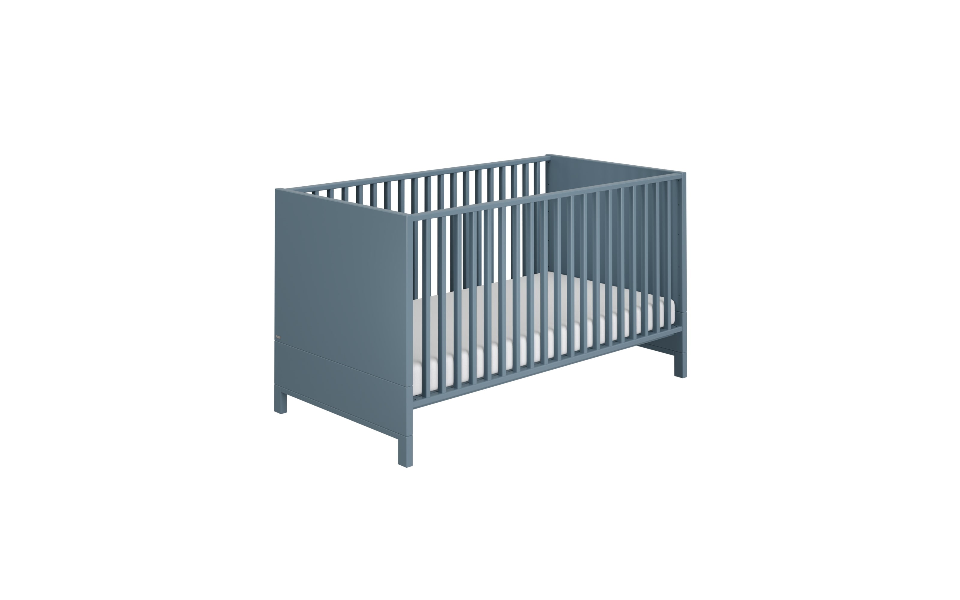 Babyzimmer Olli, kreideweiß, blau matt