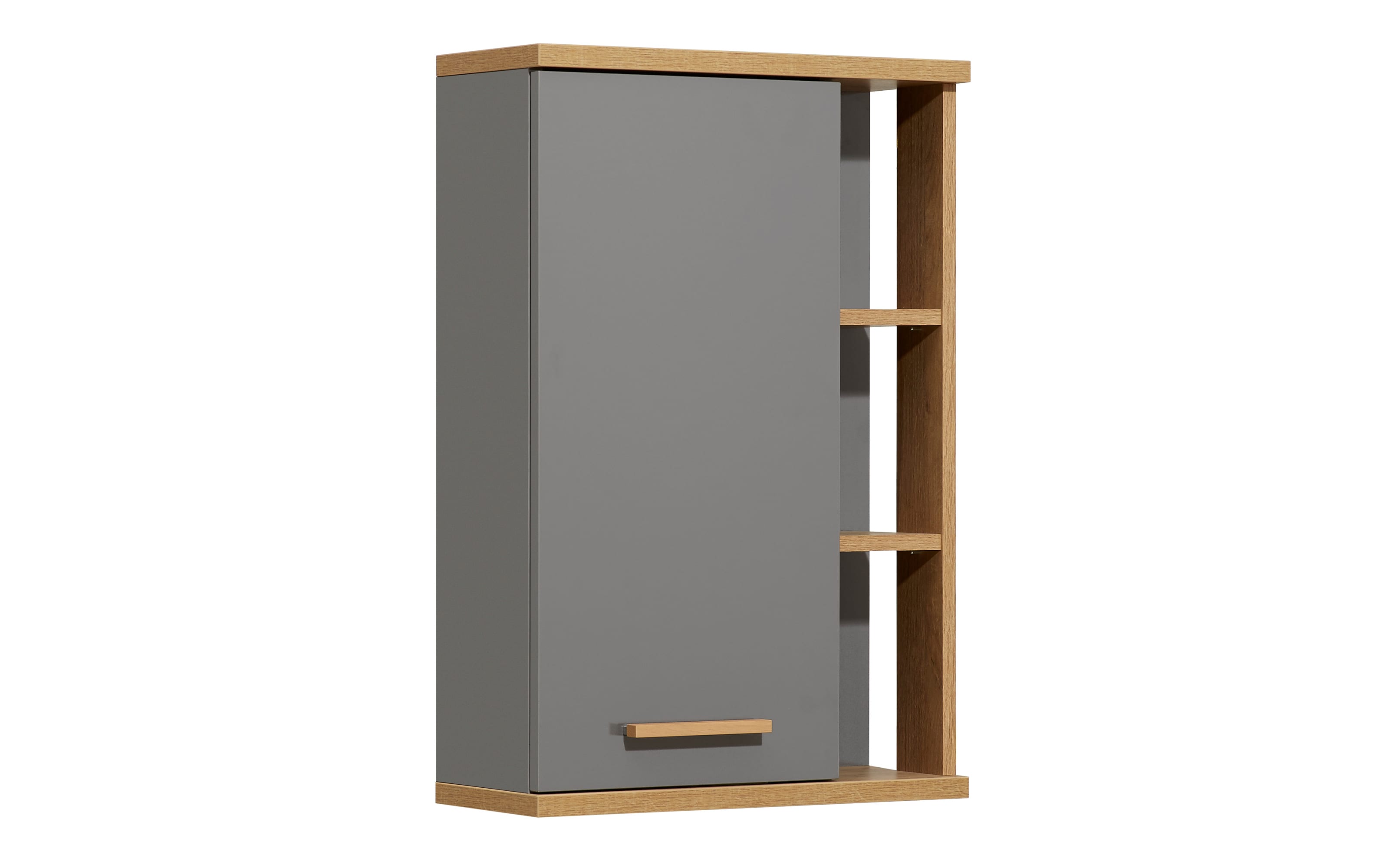 Wandschrank Glow, quarzgrau Glanz