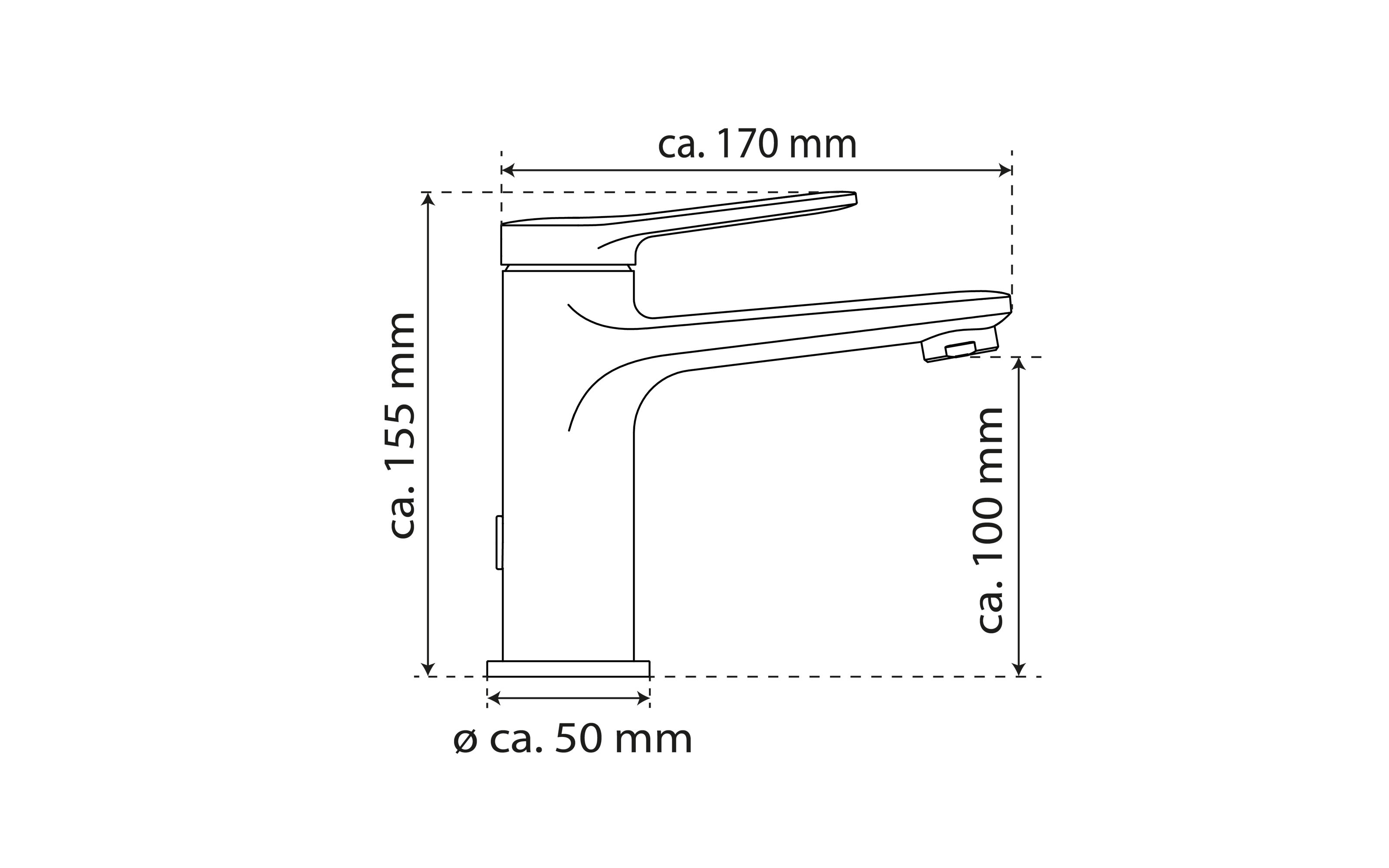 Waschtischarmatur 601200, chrom