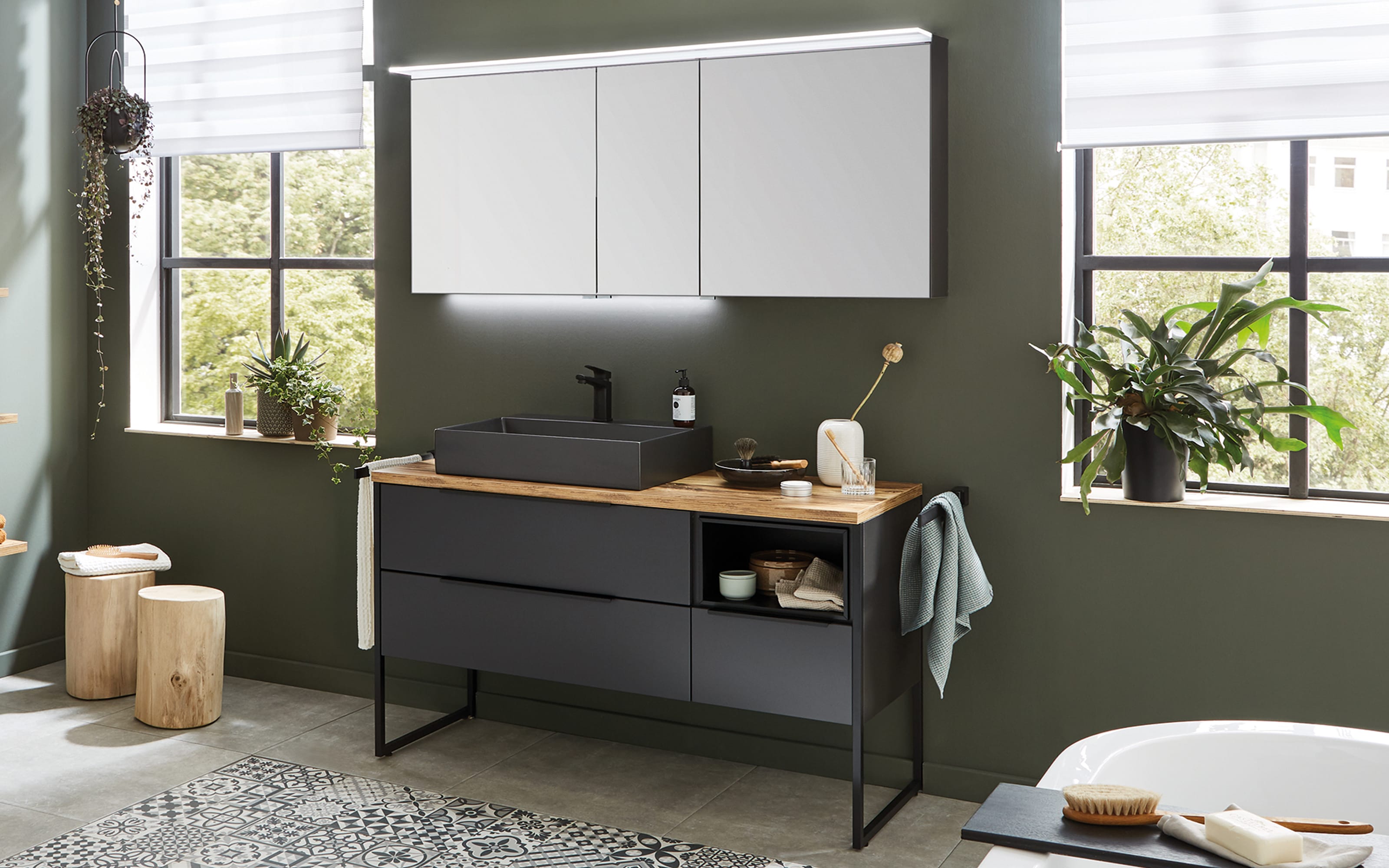 Badeinrichtung Aspekt, Cosmos grey