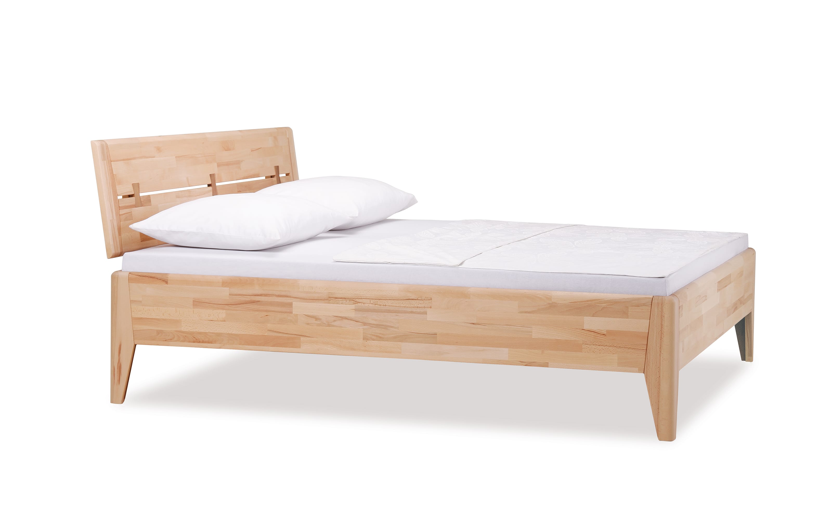 Bett Ovata, Wildeiche massiv, 180 x 200 cm
