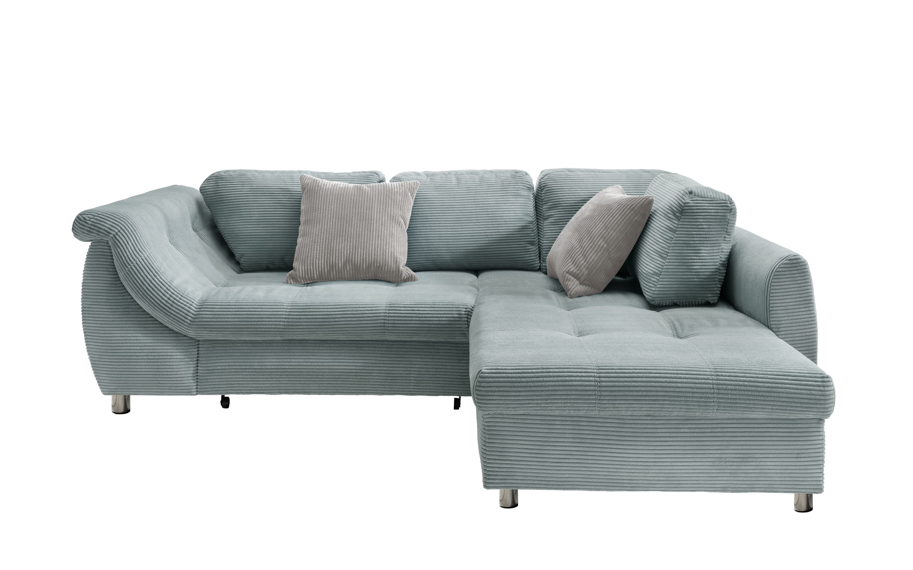 Wohnlandschaft Home, aqua, Ottomane rechts, inkl. Liegefunktion