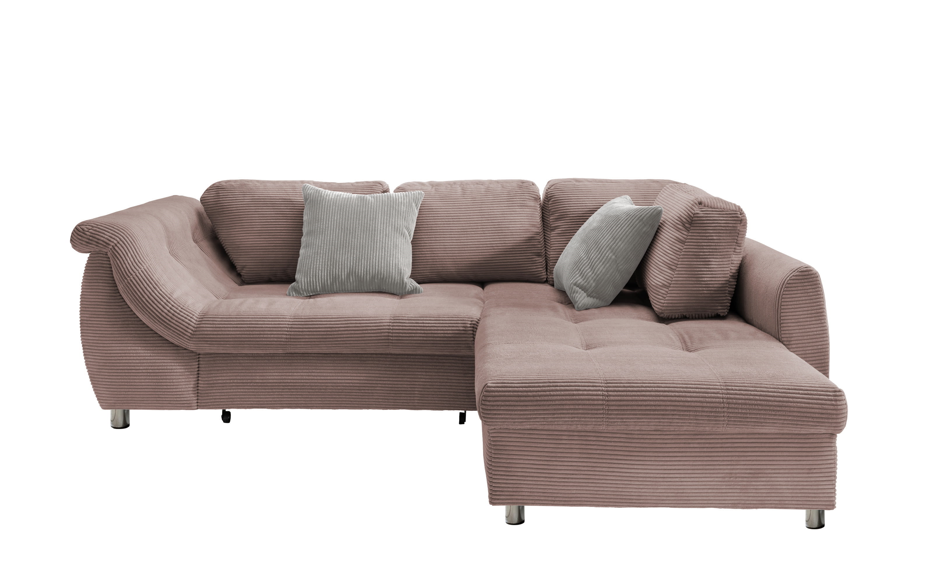 Wohnlandschaft Home, rosa, Ottomane rechts, inkl. Liegefunktion