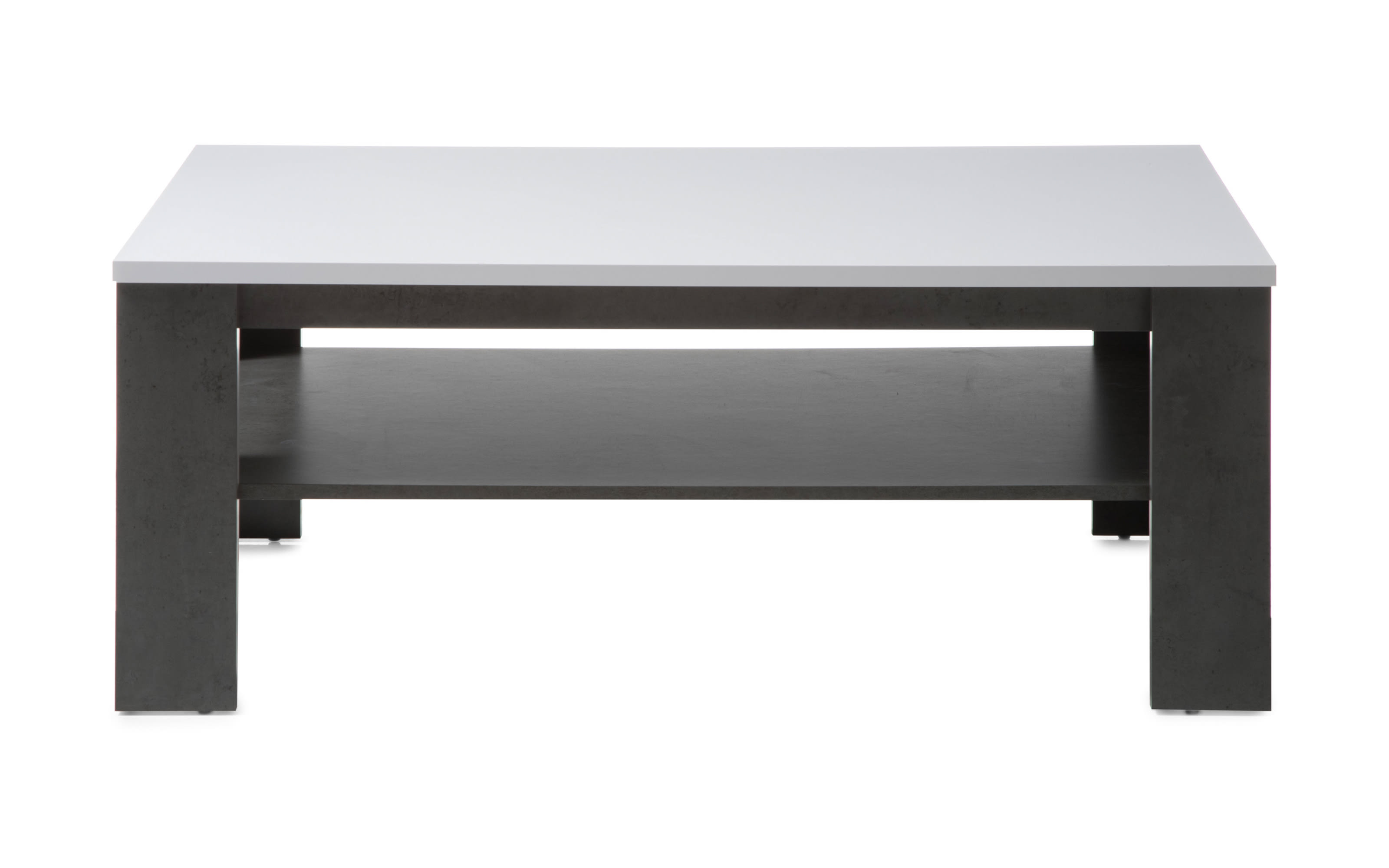 Couchtisch Etero, dark concret, weiß