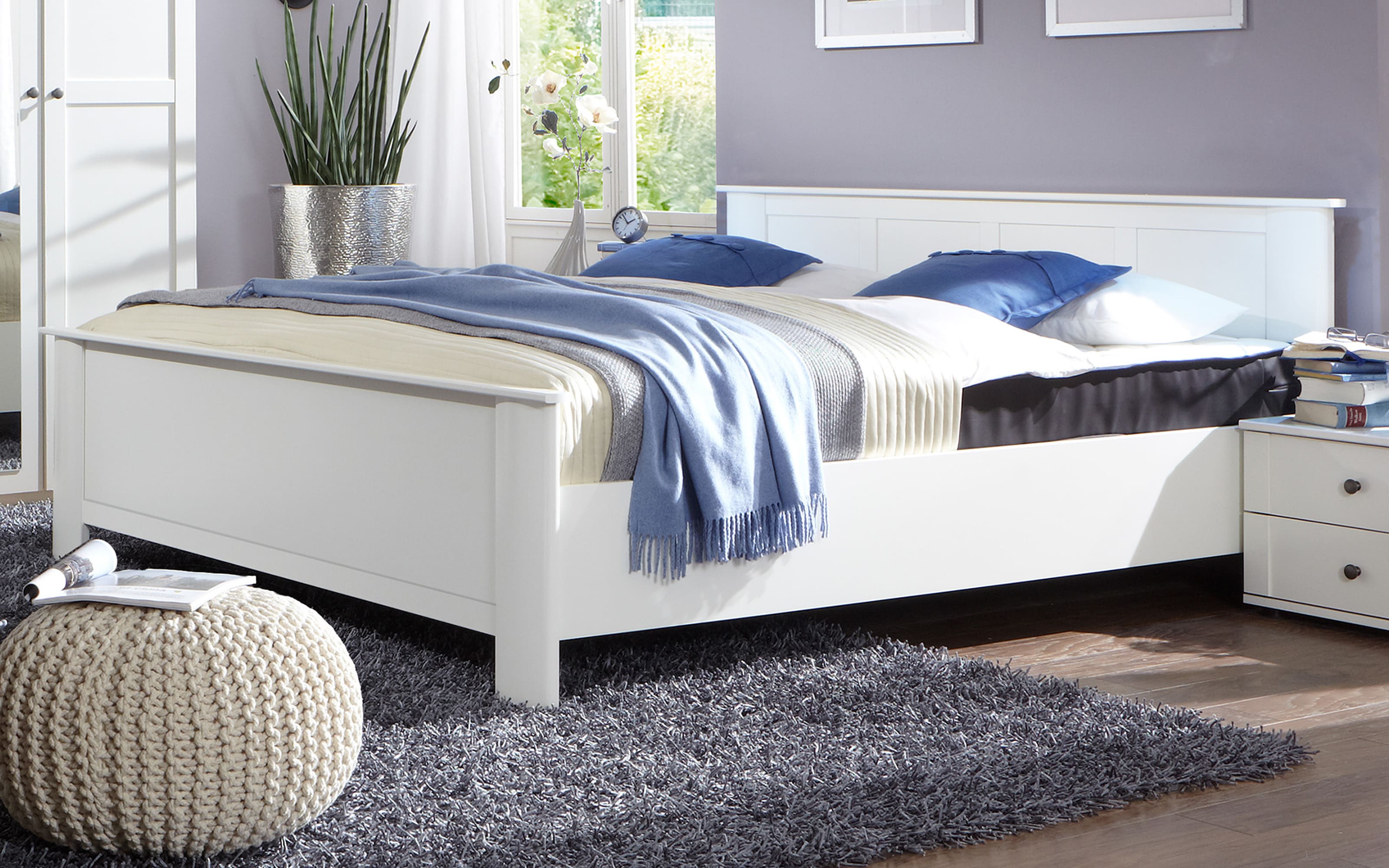 Doppelbett Chalet, weiß, 180 x 200 cm online bei Hardeck kaufen