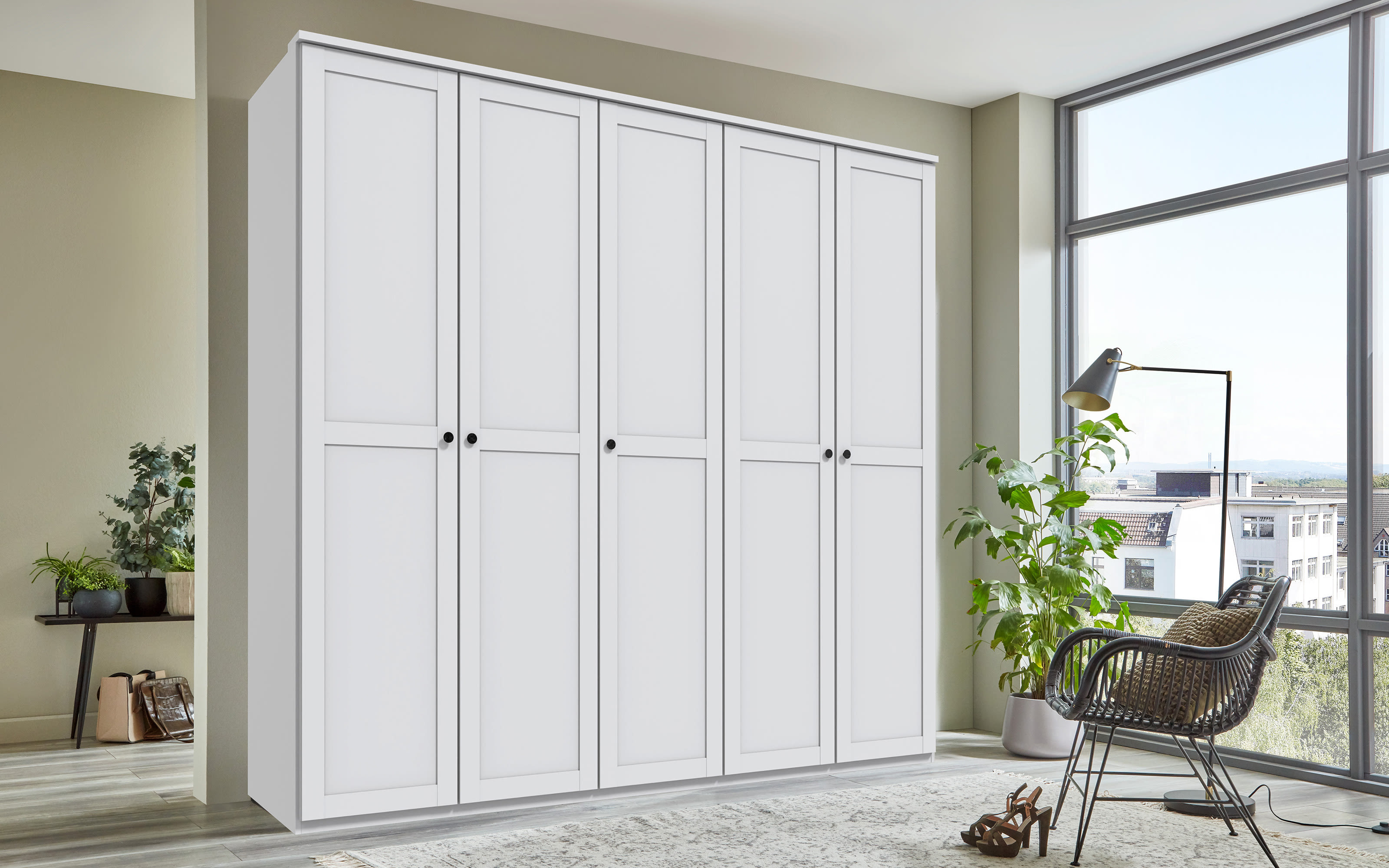 Drehtürenschrank Chalet, online bei 210 cm 225 x kaufen Hardeck weiß,