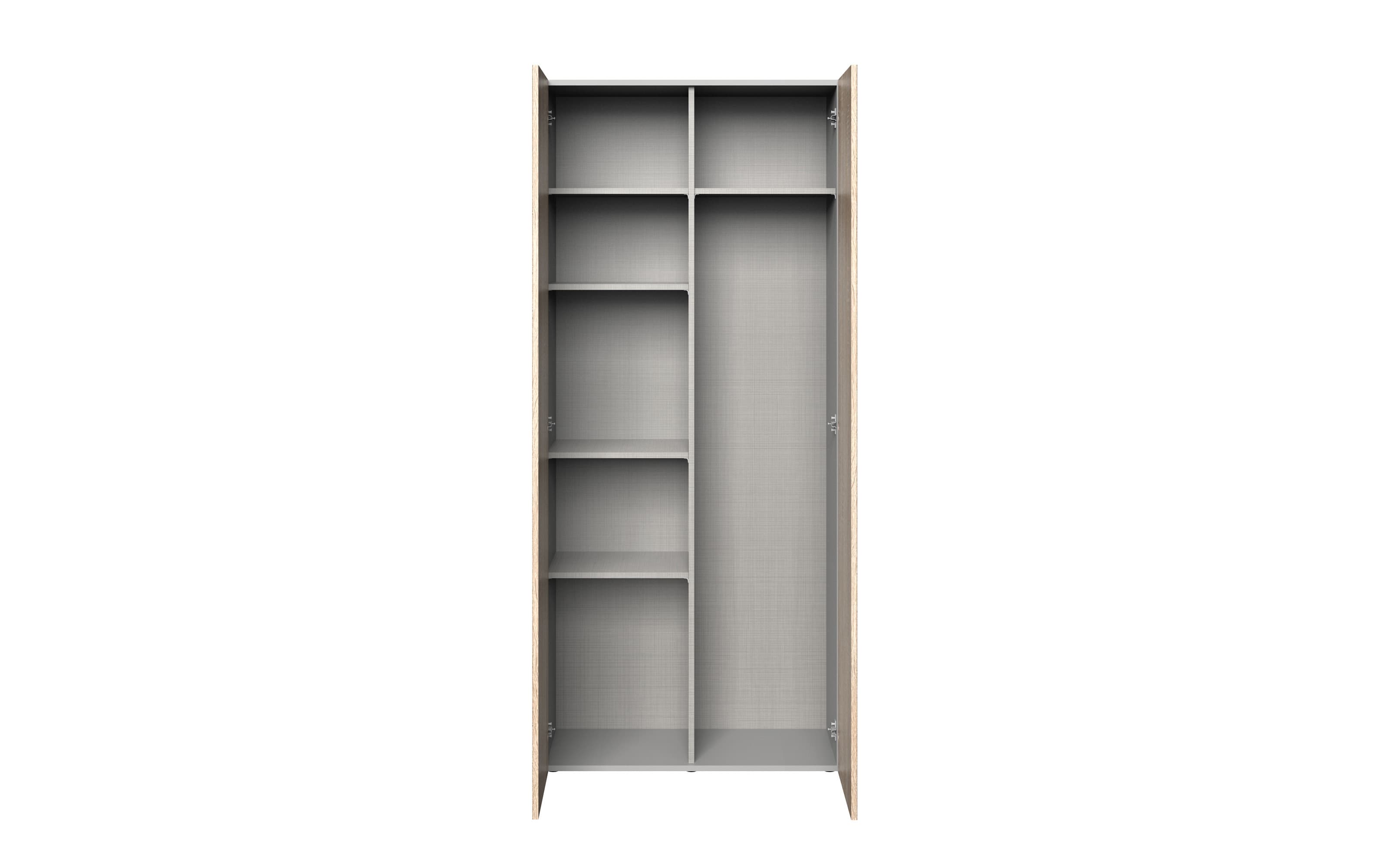 Schrank 642 Multiraumkonzept, Eiche-Nachbildung, 80 x 185 cm 