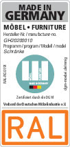 Schrank 642 Multiraumkonzept, Eiche-Nachbildung, 80 x 185 cm 