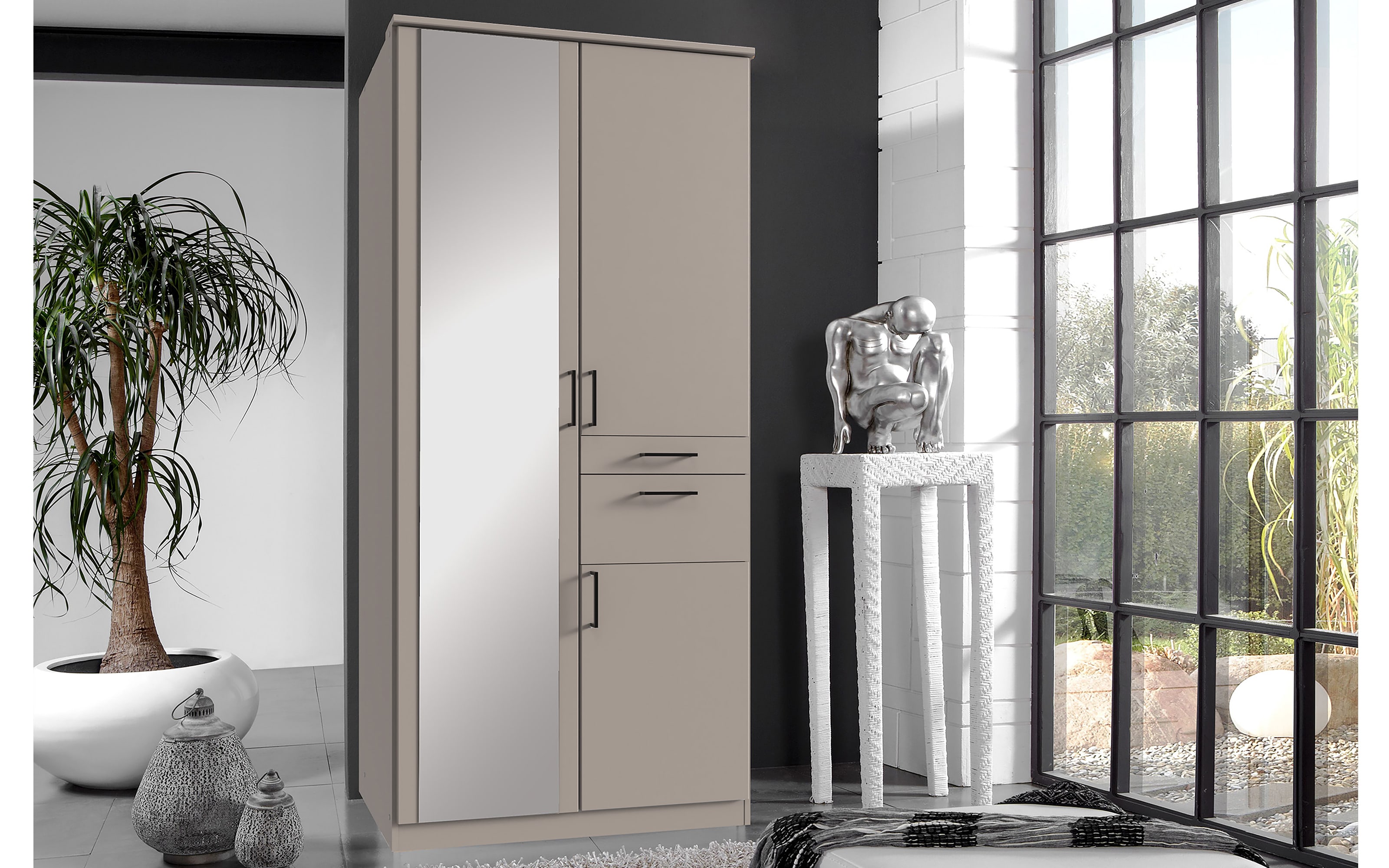 Kleiderschrank Koeln, beigegrau