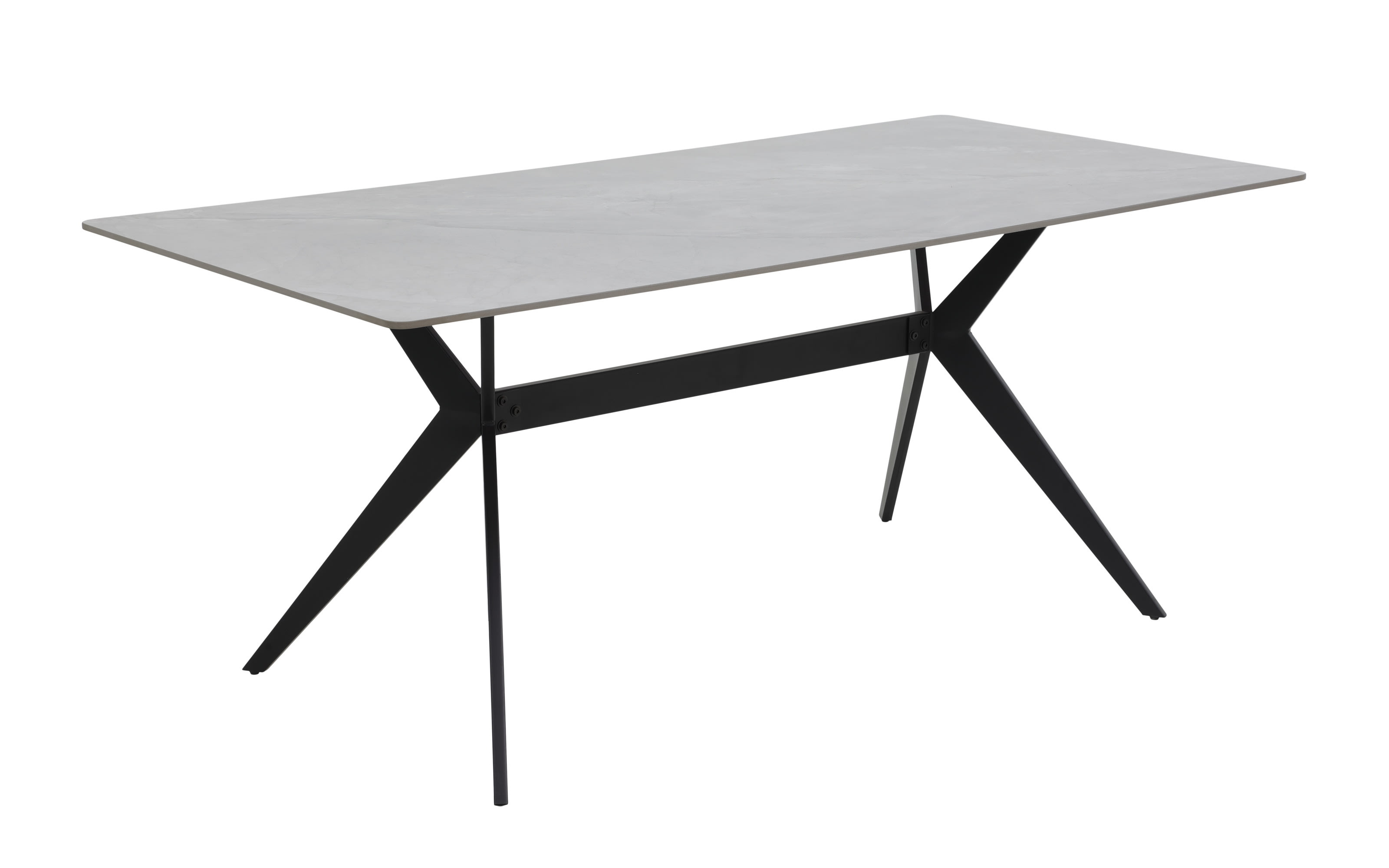 Esstisch Paccino I T, Marmor Nachbildung/grau