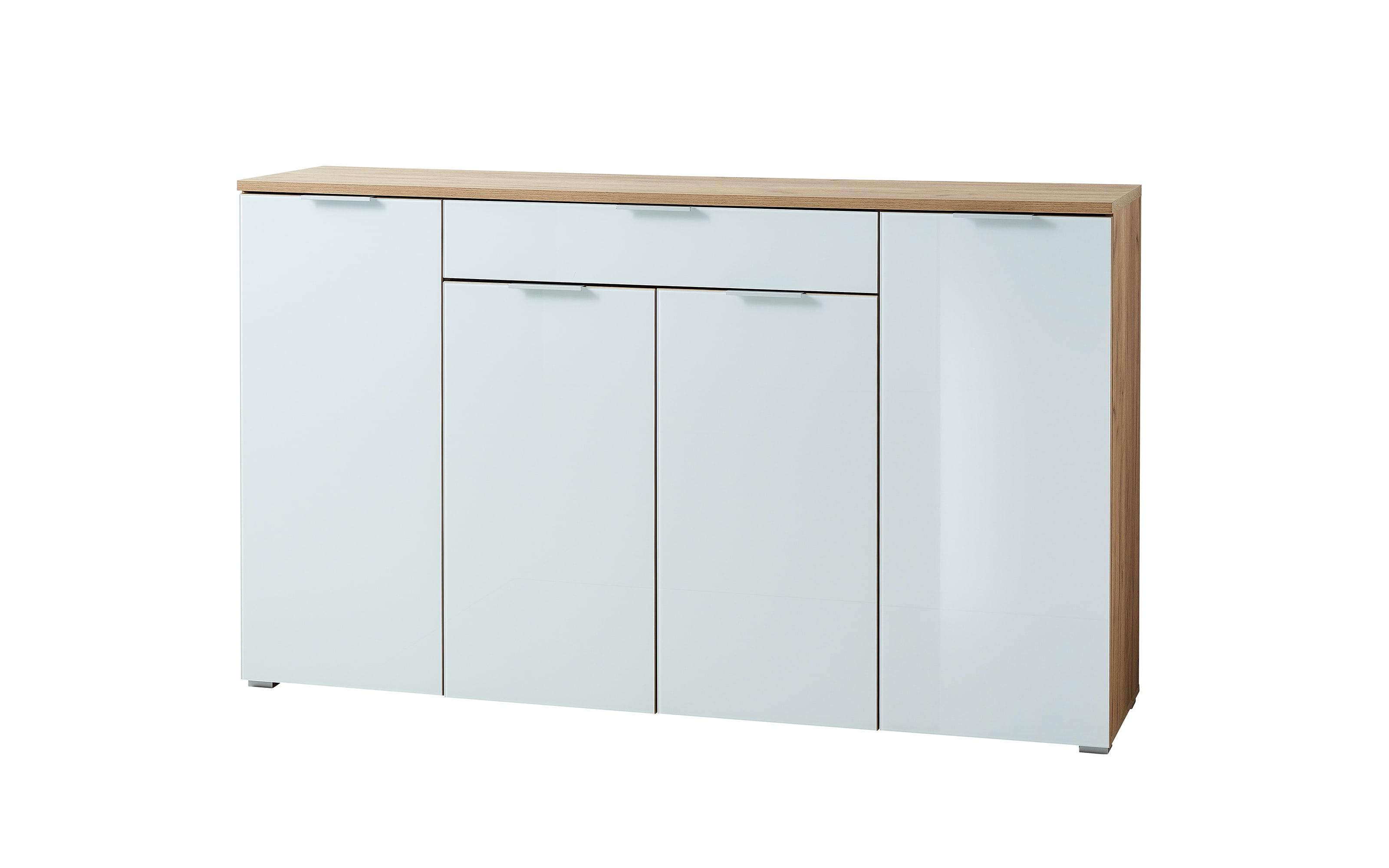 Sideboard GW-Telde, weiß/Eiche Nachbildung, 179 cm, inkl. Softclose Funktion 