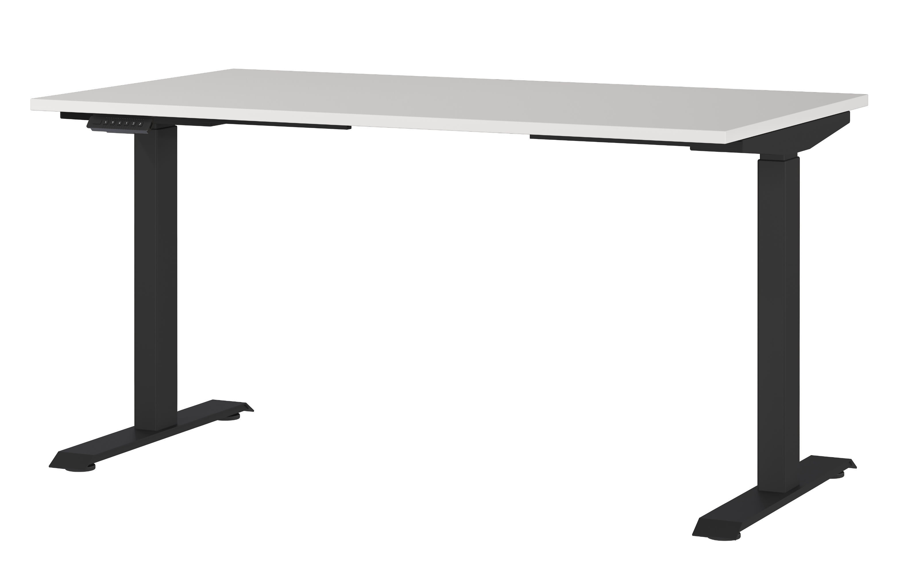Schreibtisch GW-JET, lichtgrau/schwarz