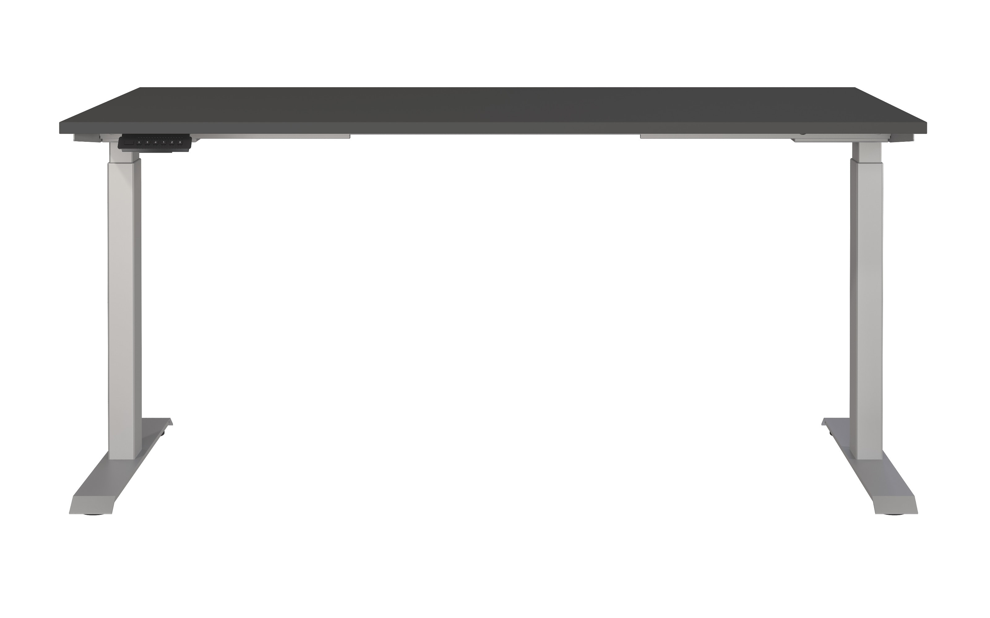 Schreibtisch GW-JET, graphit/silberfarbig